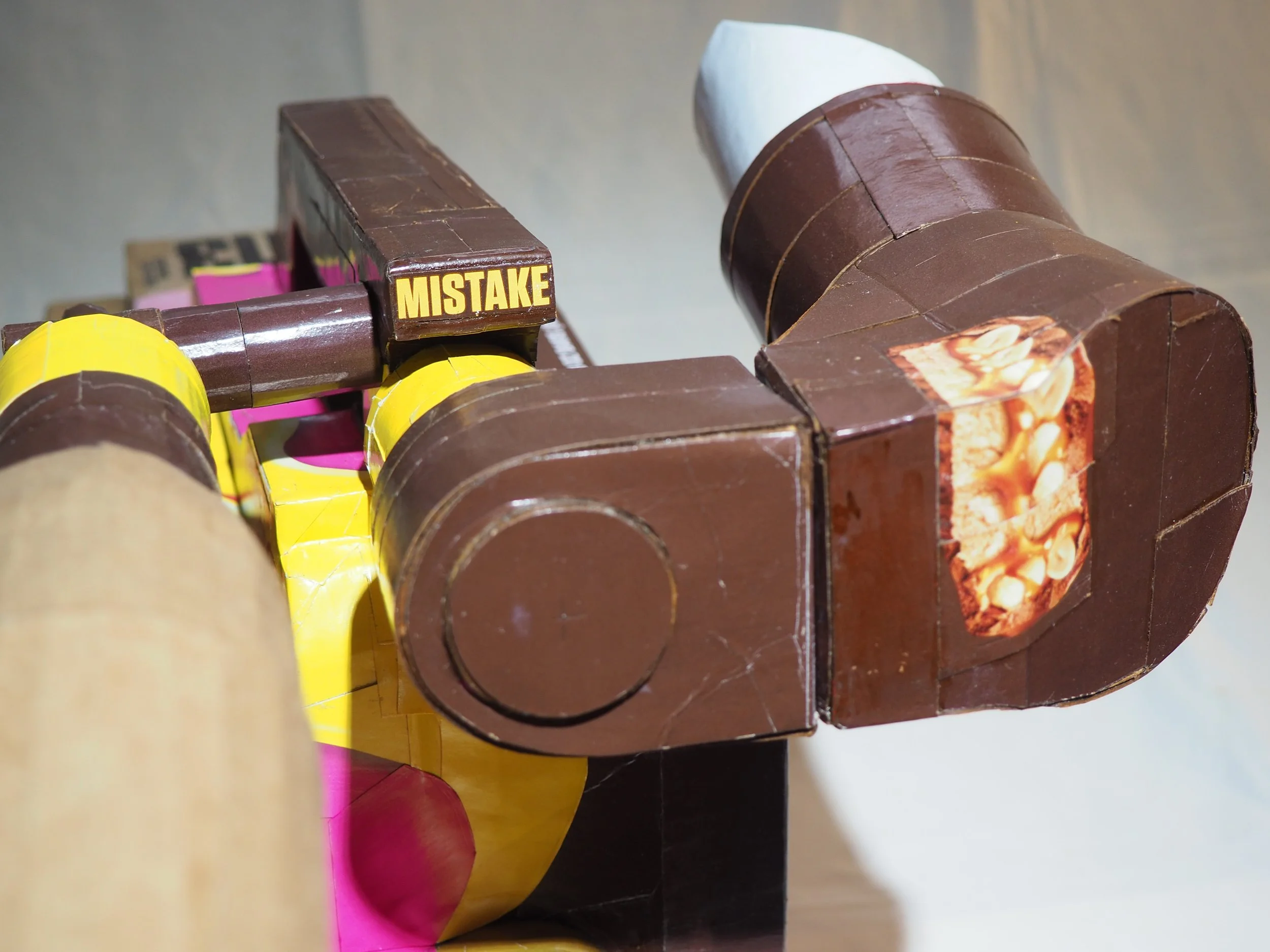 Mars Wrigley Snickers Starburst Twix American Candy Fox TV News Right Wing Media Anti-Capitalist Political Parody Hand-Made Recycled Material Art Sculpture