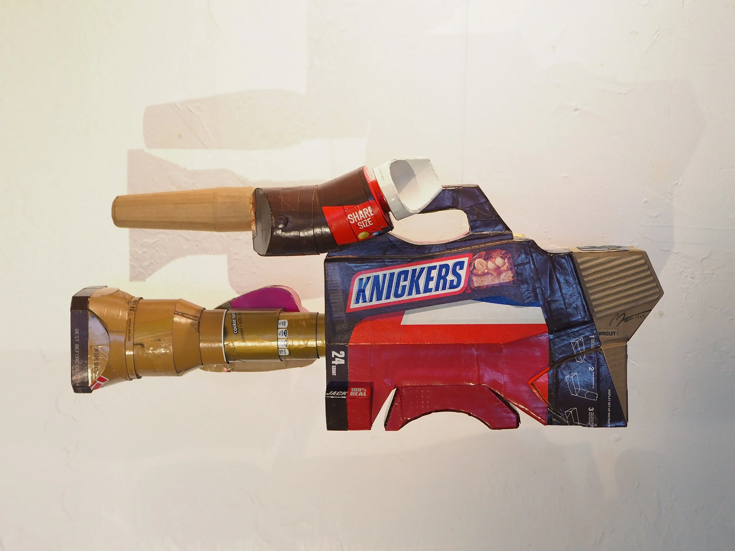 Mars Wrigley Snickers Starburst Twix American Candy Fox TV News Right Wing Media Anti-Capitalist Political Parody Hand-Made Recycled Material Art Sculpture