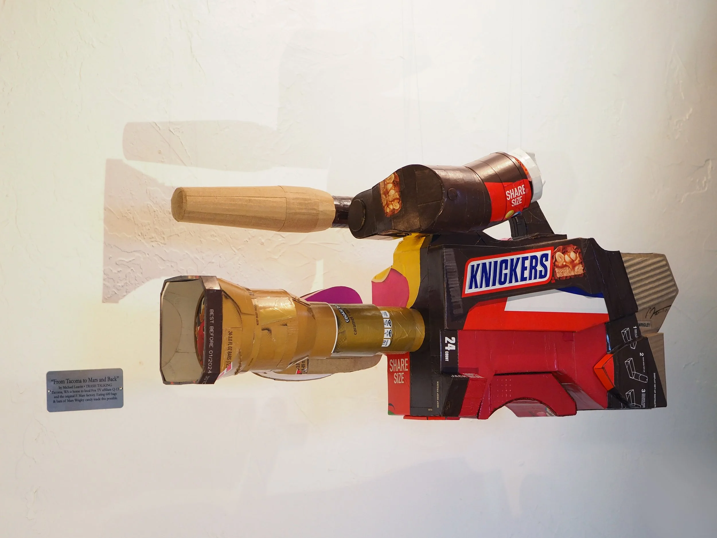 Mars Wrigley Snickers Starburst Twix American Candy Fox TV News Right Wing Media Anti-Capitalist Political Parody Hand-Made Recycled Material Art Sculpture