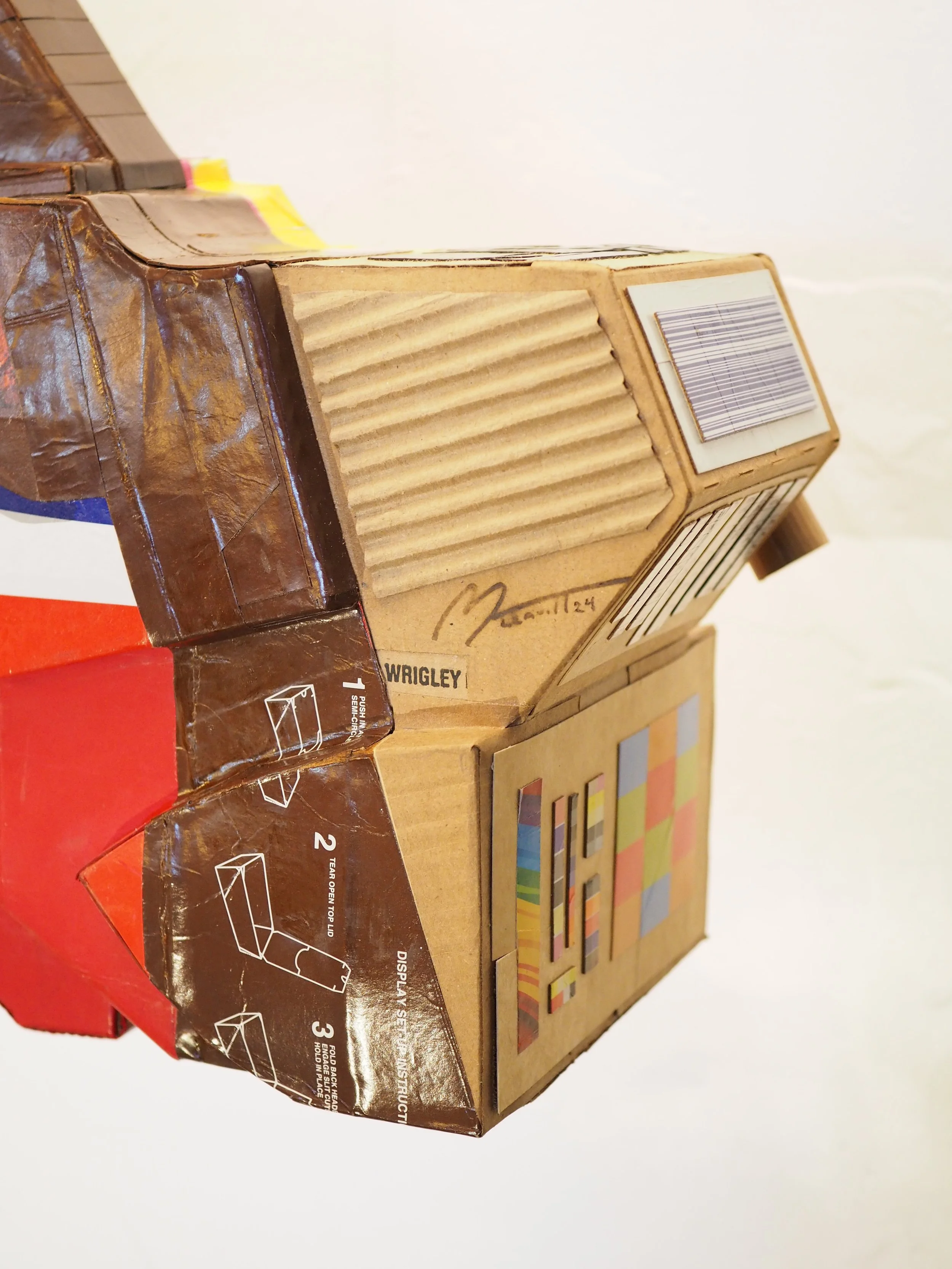 Mars Wrigley Snickers Starburst Twix American Candy Fox TV News Right Wing Media Anti-Capitalist Political Parody Hand-Made Recycled Material Art Sculpture