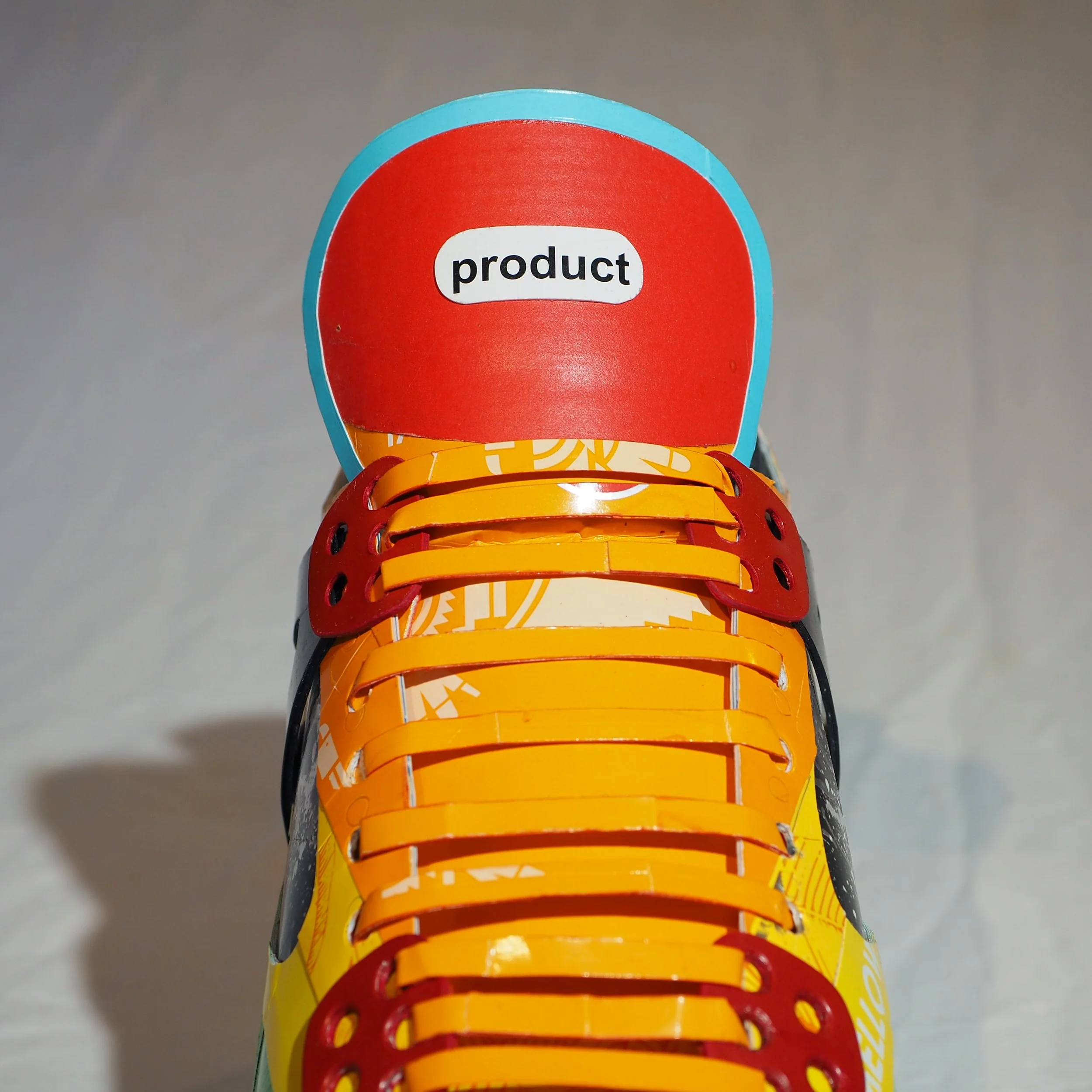 Pop art consumer culture big tobacco rainbow American Spirit Nike Air Jordan collector shoe sculpture