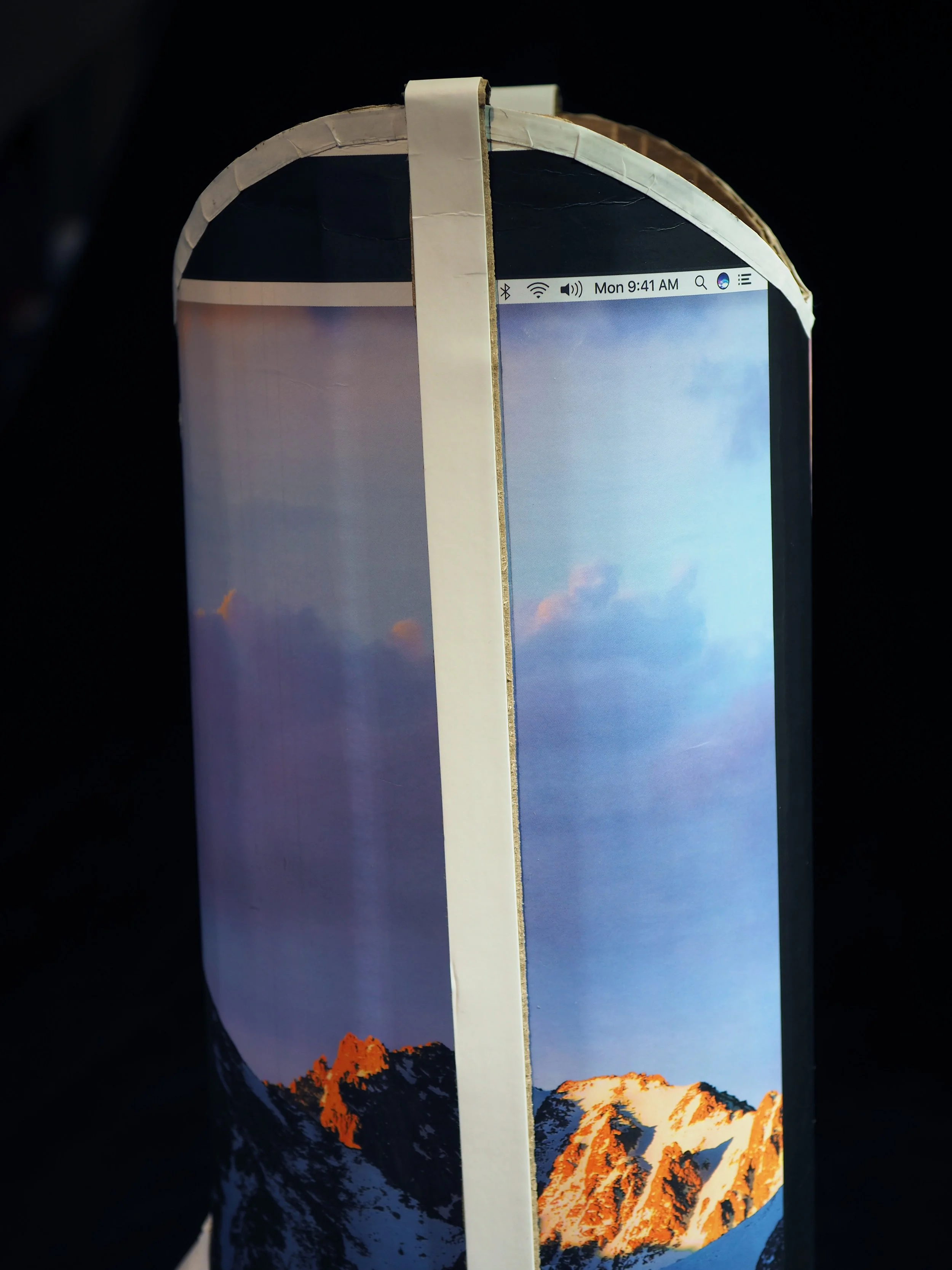 Apple iPhone iMac Macintosh corporate pop culture bashing anti-capitalist woke libs political cowboy boot recycled material fine art sculpture