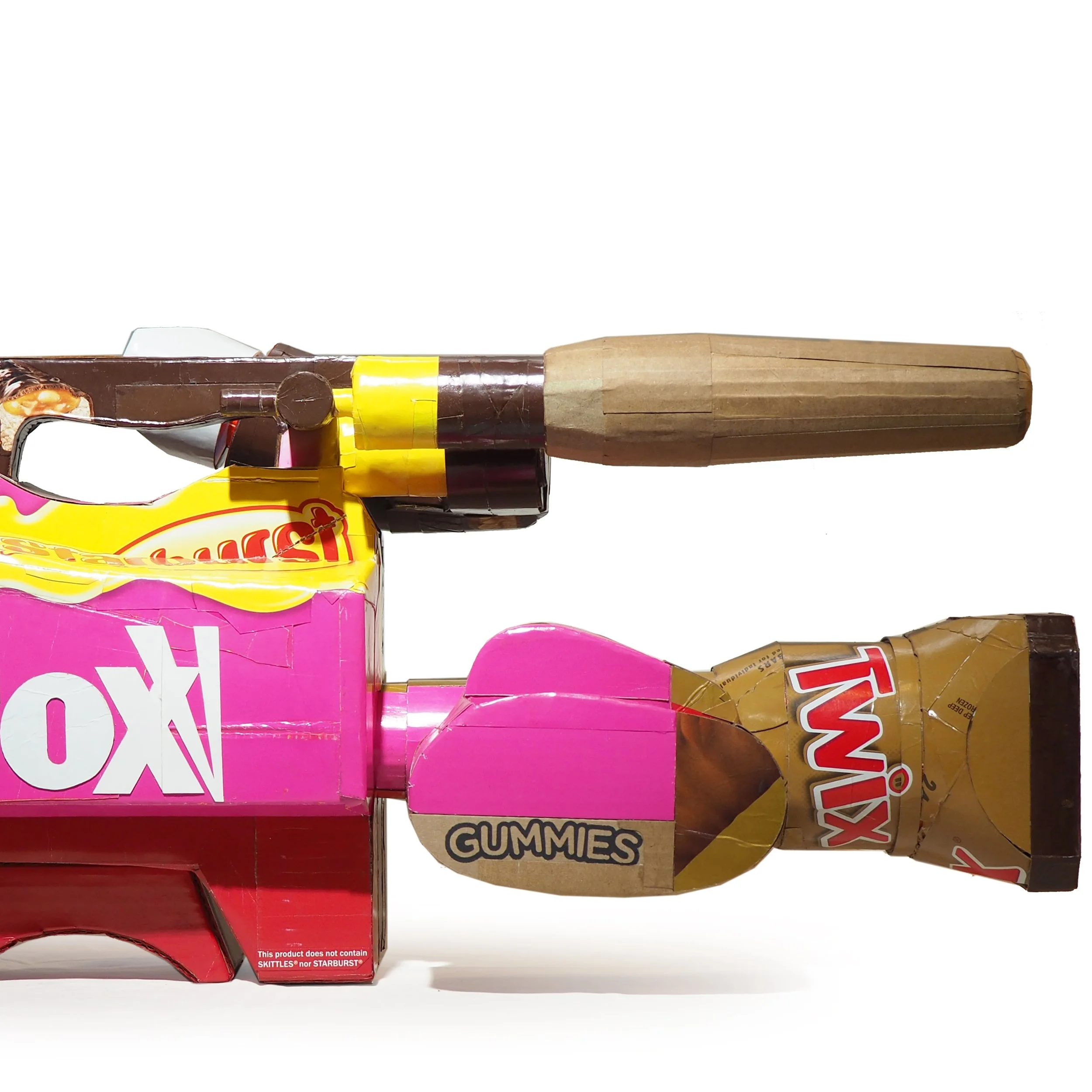 Mars Wrigley Snickers Starburst Twix American Candy Fox TV News Right Wing Media Anti-Capitalist Political Parody Hand-Made Recycled Material Art Sculpture