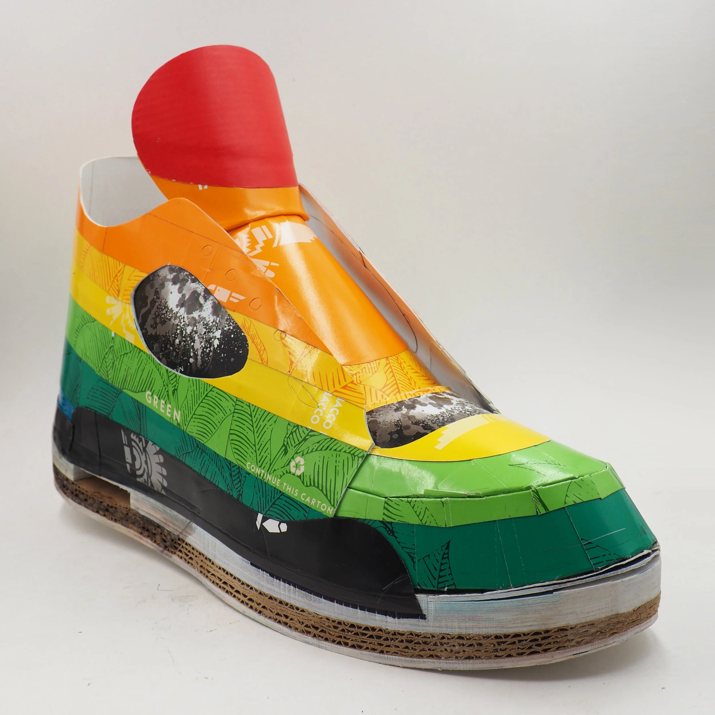 Pop art consumer culture big tobacco rainbow American Spirit Nike Air Jordan collector shoe sculpture work in progress