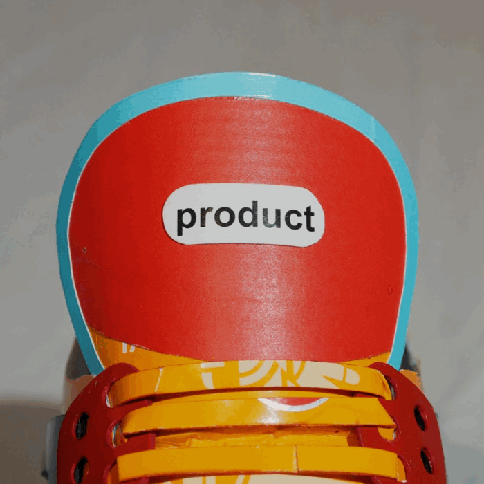 Pop art consumer culture big tobacco rainbow American Spirit Nike Air Jordan collector shoe sculpture