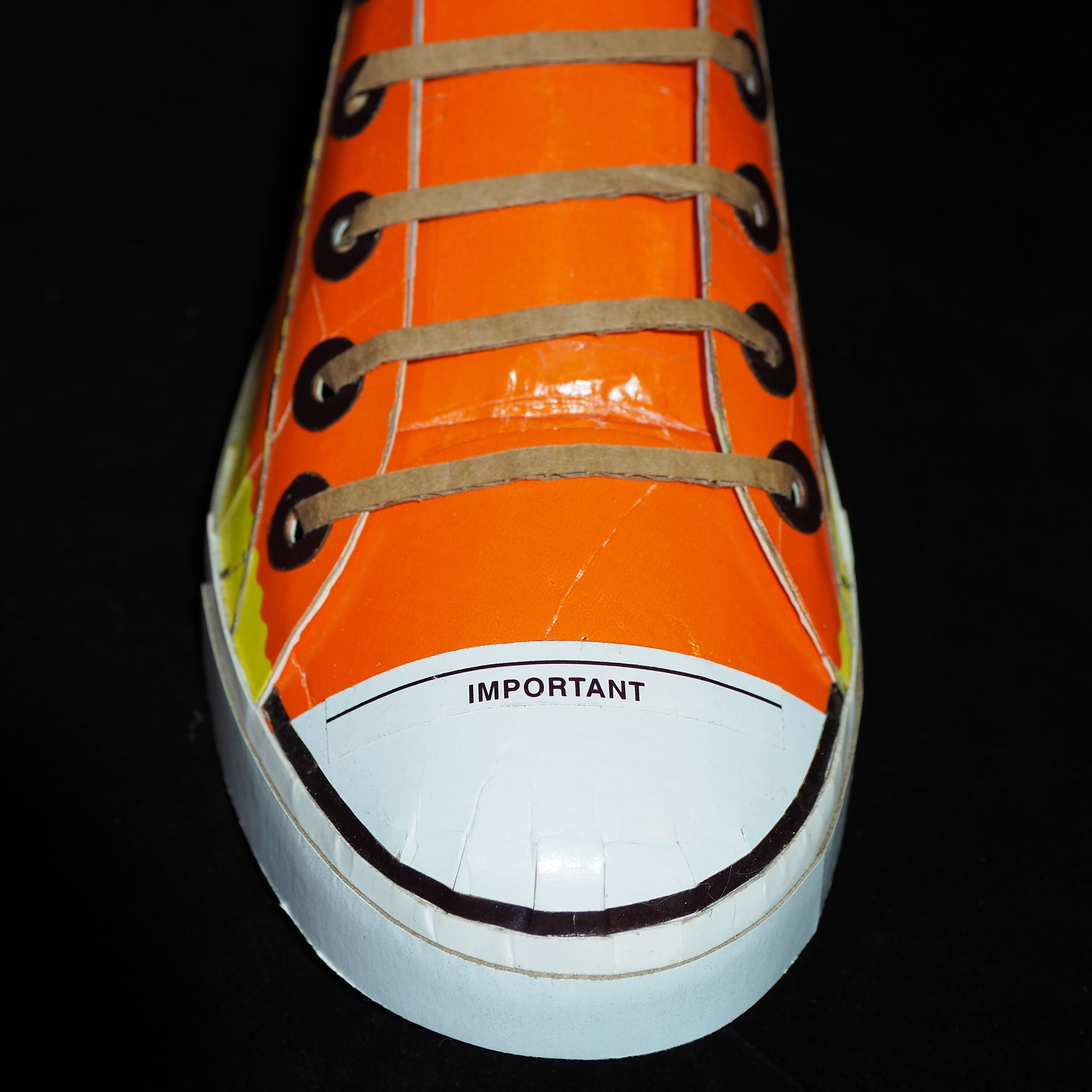 Reeses Hershey chocolate candy Chuck Taylor Converse All-Star orange candy collector NBA basketball shoe geek pop art parody sculpture