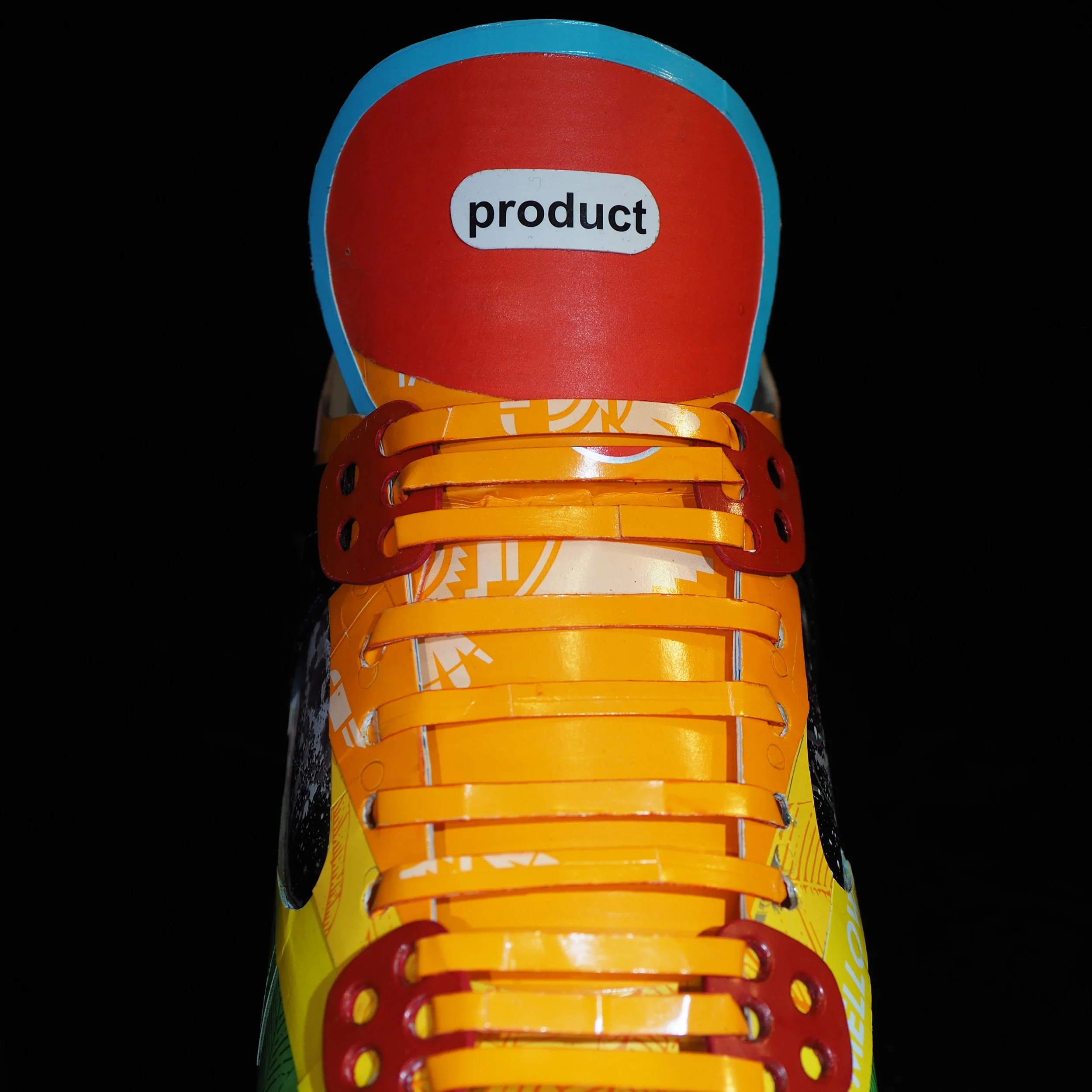 Pop art consumer culture big tobacco rainbow American Spirit Nike Air Jordan collector shoe sculpture