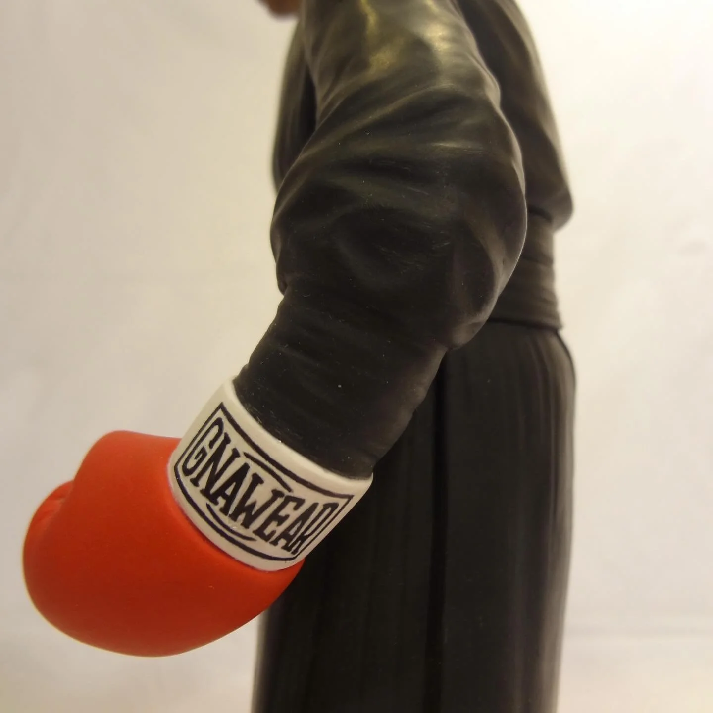 my hand painted &ldquo;gnaw ear&rdquo; detail of the piece up for auction at my link. ❤️THANK YOU❤️ to those of you who have bid on this already. You rule. I&rsquo;m trying to make a donation from the sale of this piece to the Domestic Abuse Women&rs