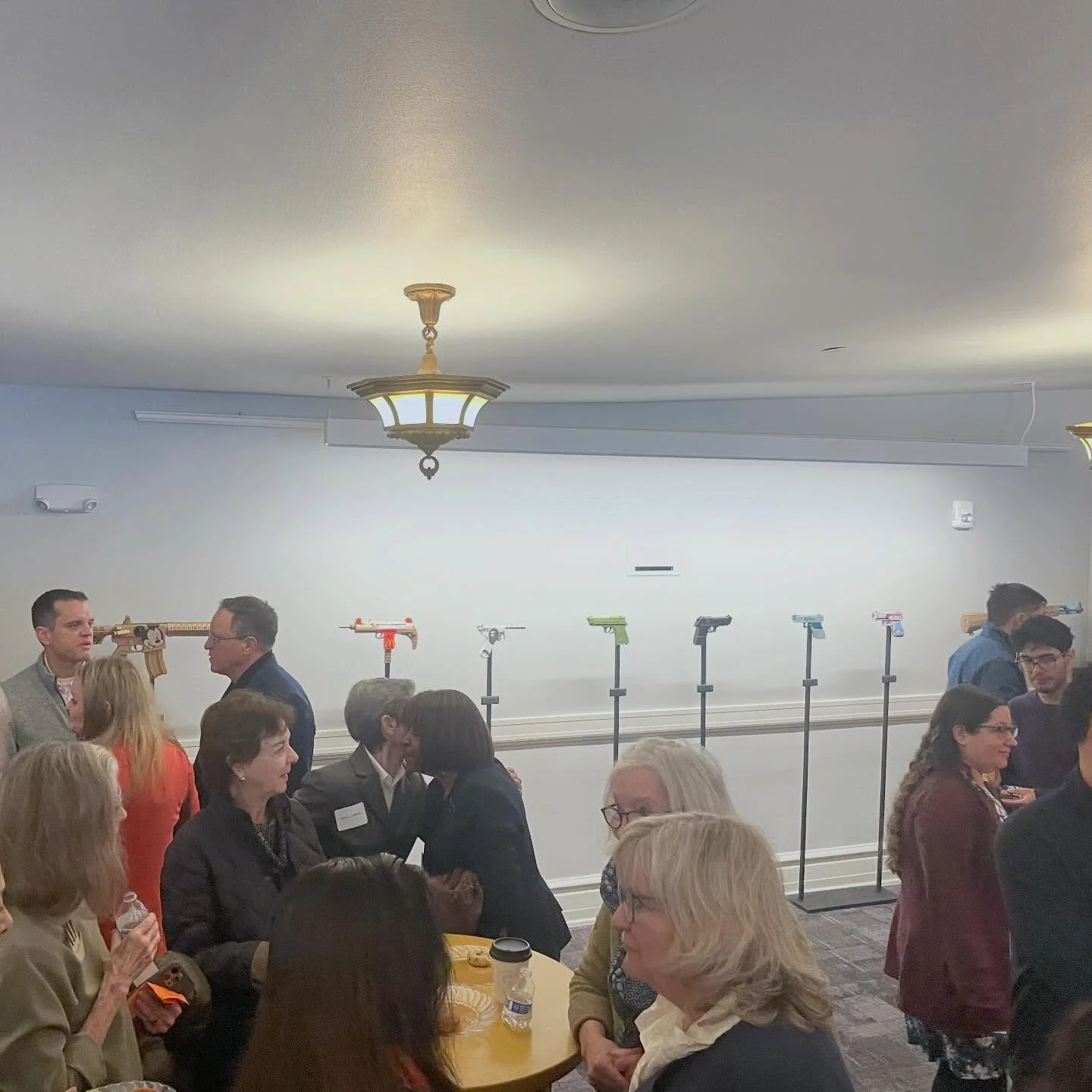 my pieces were on display at Town Hall Seattle today as part of a fundraising event for the Alliance for Gun Responsibility @allianceforgunresponsibility