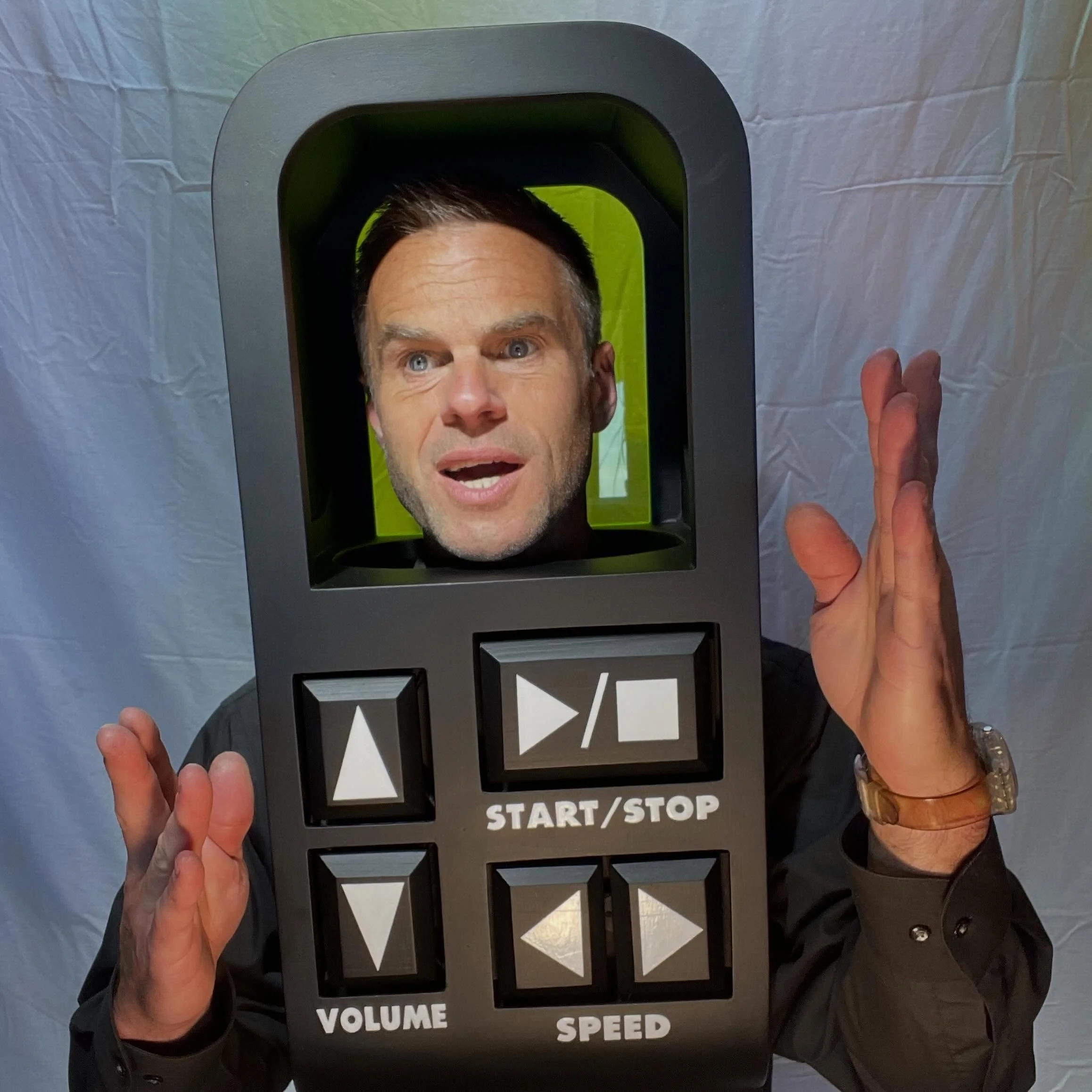 you will soon be able to push my buttons and make me do whatever you want. The #PushButtonPerformer is returning after a very, very long hiatus. With new instrumentation, content &amp; costuming. I&rsquo;ll be out warming up in Seattle @nwfolklife th