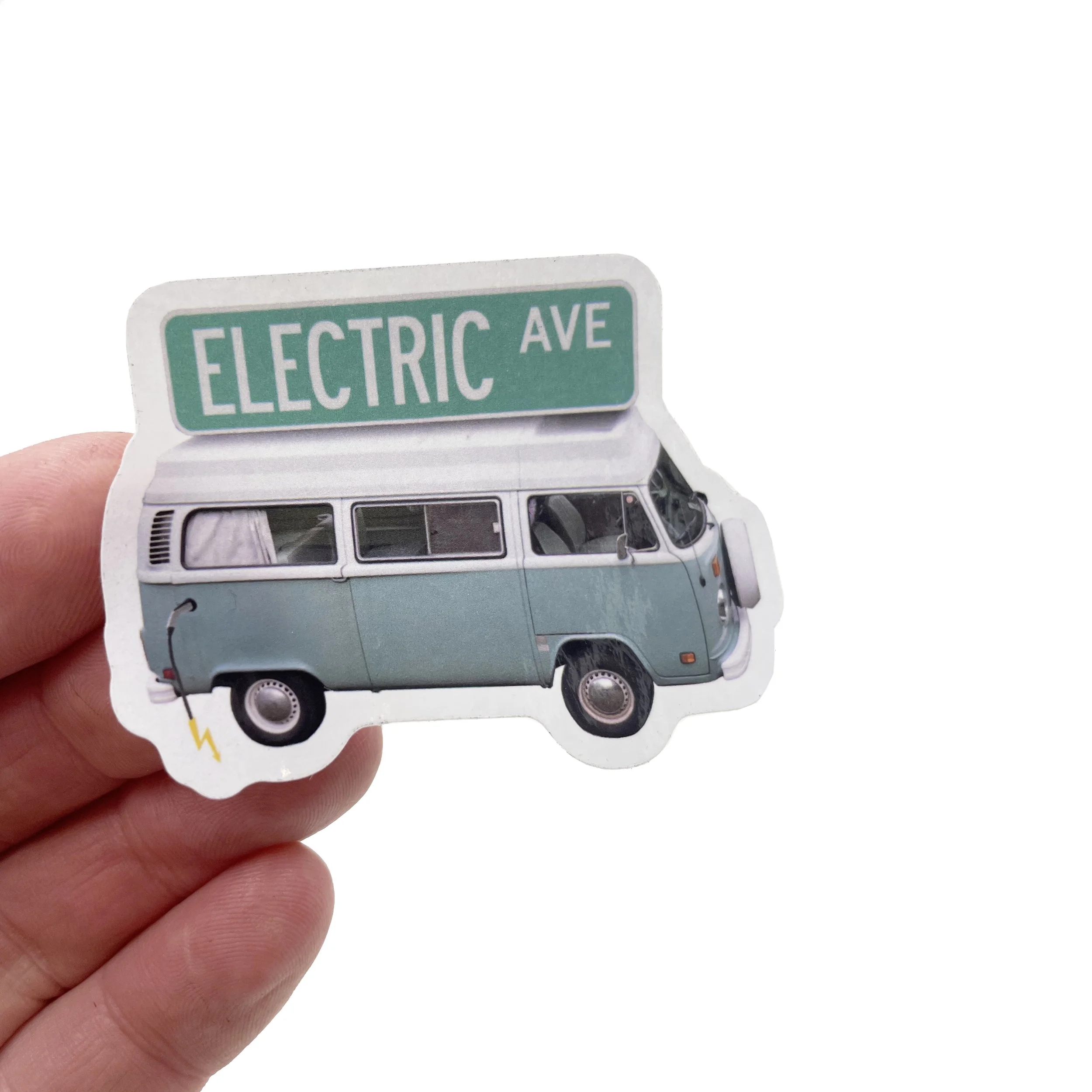 Vintage Volkswagen EV Electric Vehicle Bus Conversion Sticker