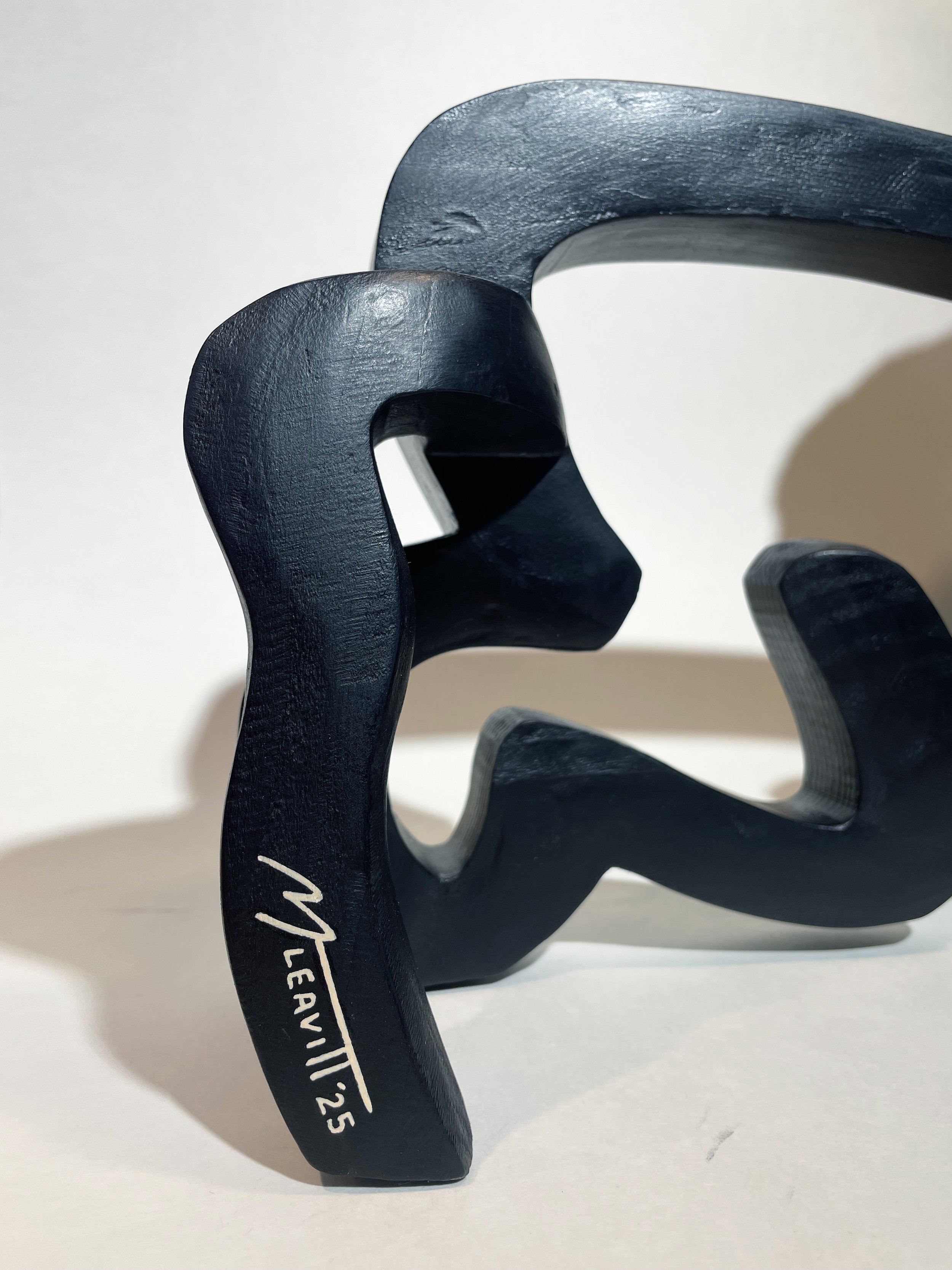 Keith Haring pop contemporary fine art hand-carved wood sculpture statue