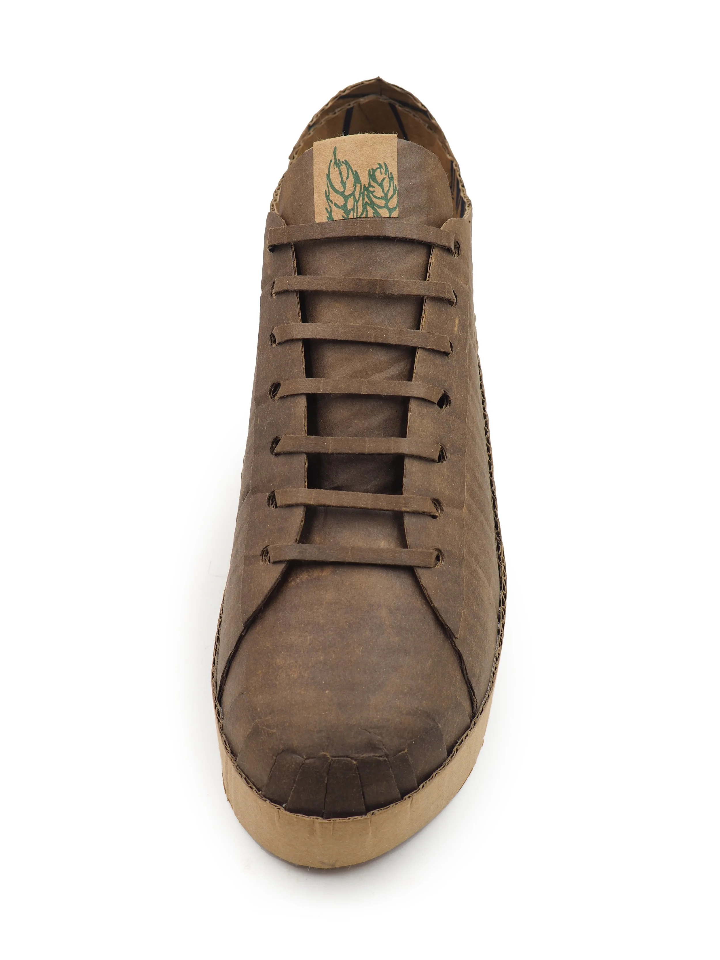 Mike Leavitt cardboard Puma sneaker freaker geek collector recycling art sculpture