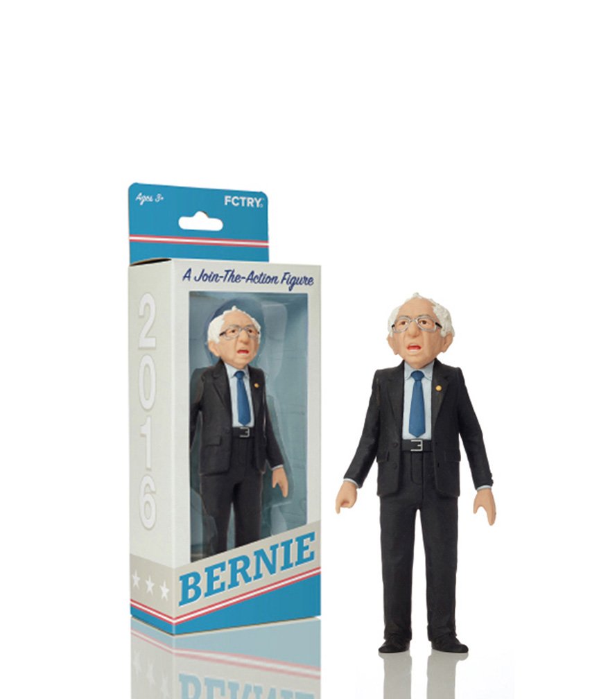   Watch Mike sculpt Bernie  
 See Bernie's reaction to his action figure  