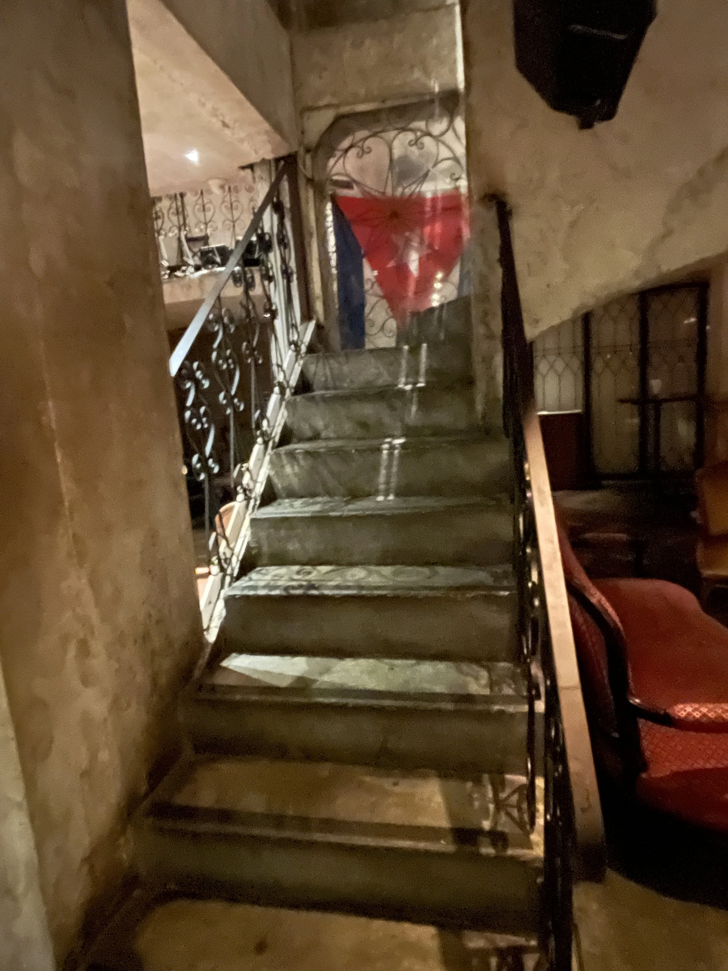 Stairs to Cigar Lounge