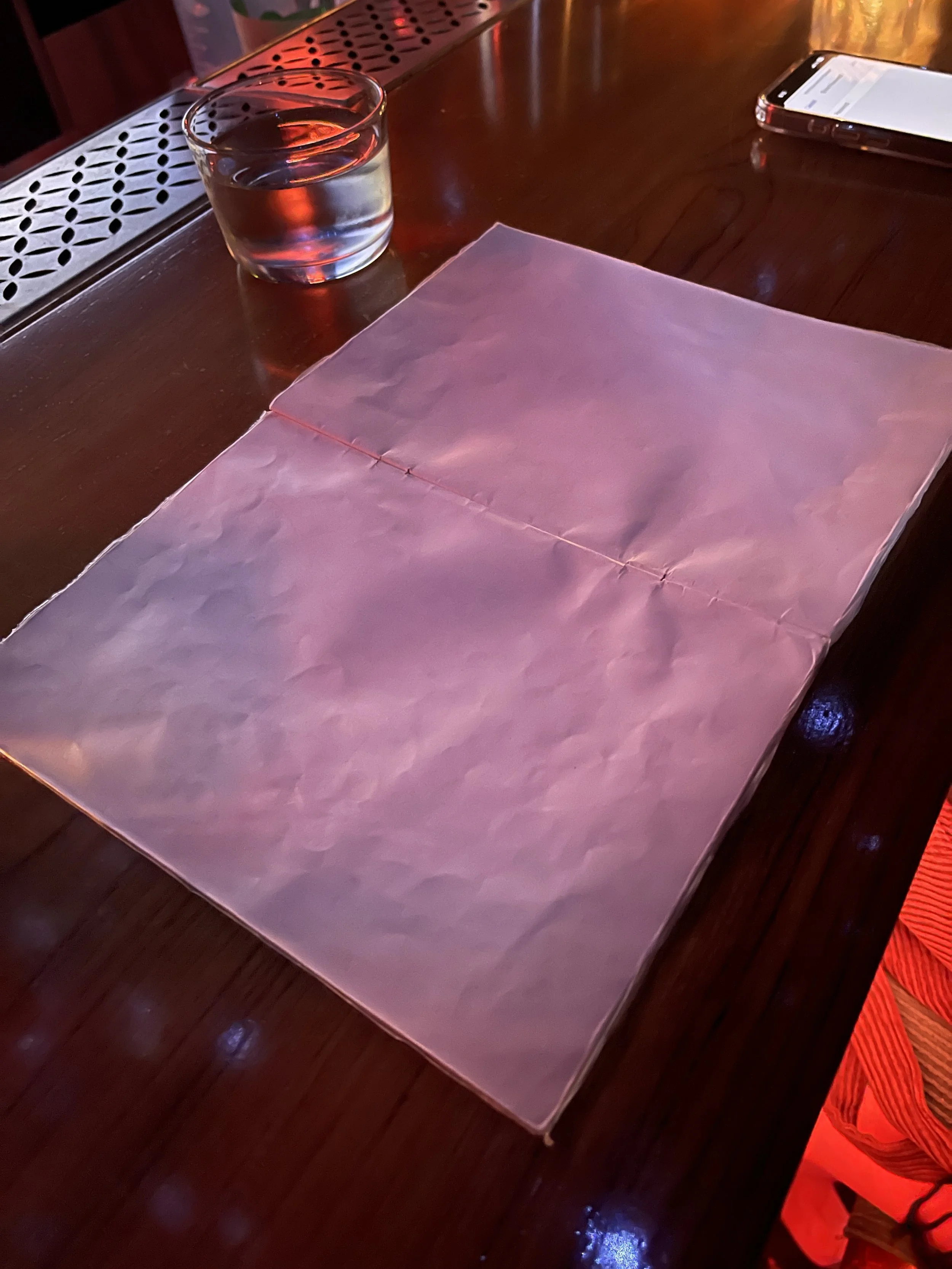 Menu Without Blacklight