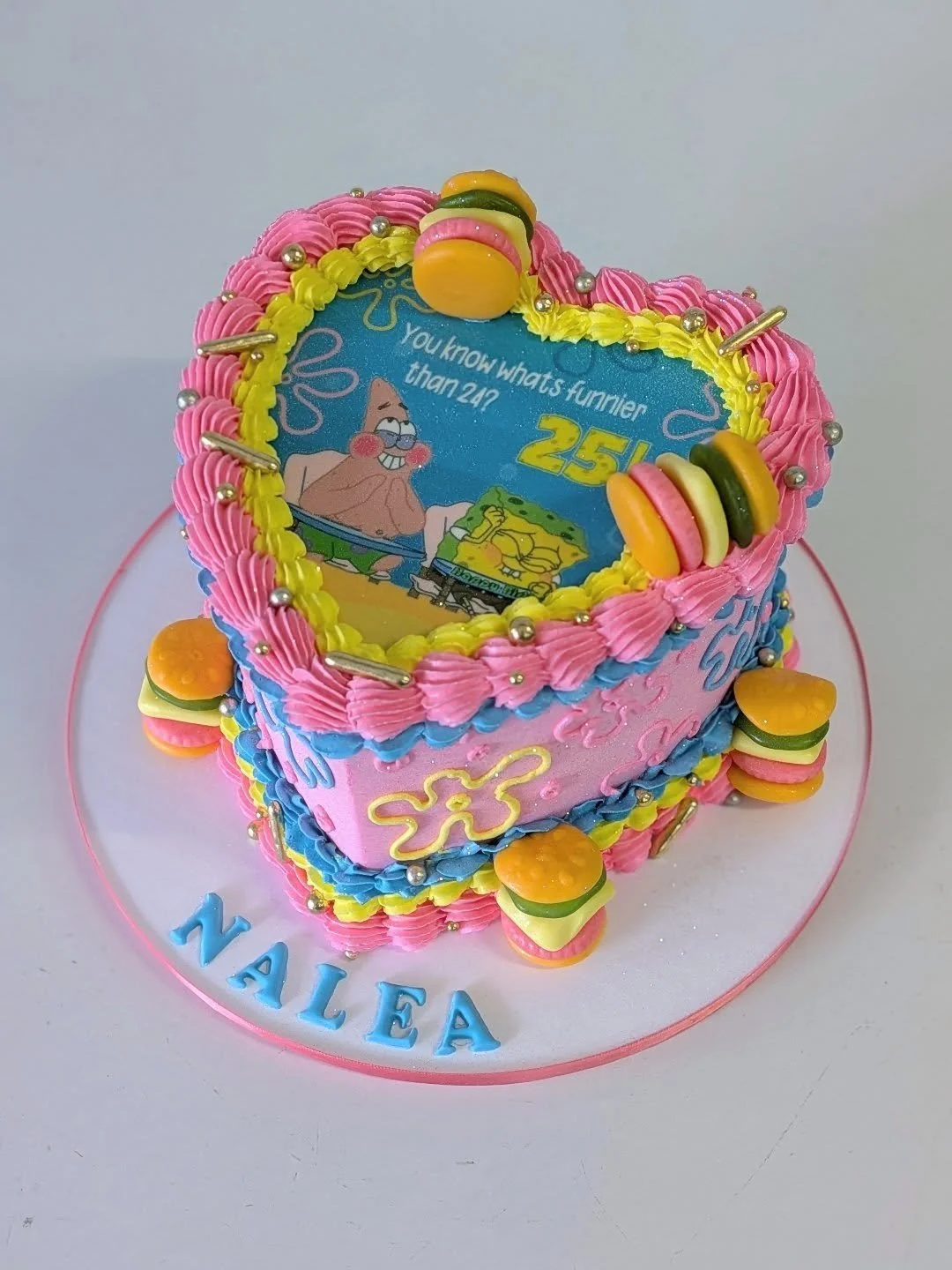 Can we just start calling 25 "the SpongeBob birthday"? Happy birthday, Nalea!
⠀

⠀

⠀

⠀

⠀

⠀

⠀

⠀

⠀

⠀

#spongebobcake #spongebobcakes #spongebobcaketopper #spongebobbirthdaycake #spongebobthemecake #spongebobthemedcake #spongebobbirthd
