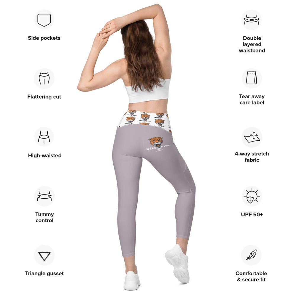Jaguar Wild & Free #WeCampFolk Performance Yoga Pants with Pockets In Lily  2xs - 4xl — Big Rig Family Truckster #WeCampFolk RV Motorhome Nature Camp  Apparel & Kid's Book About Camping Big