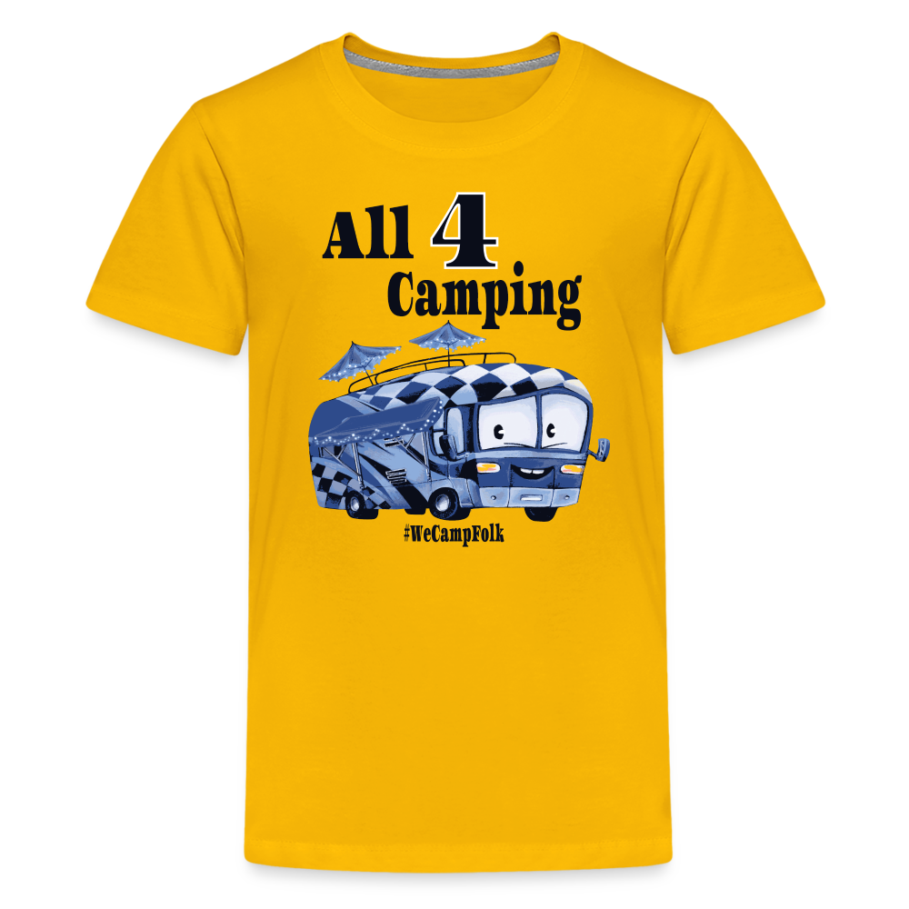 all 4 camping / all four camping / toddler camp themed birthday t shirt / motorhome / rv 4th birthday