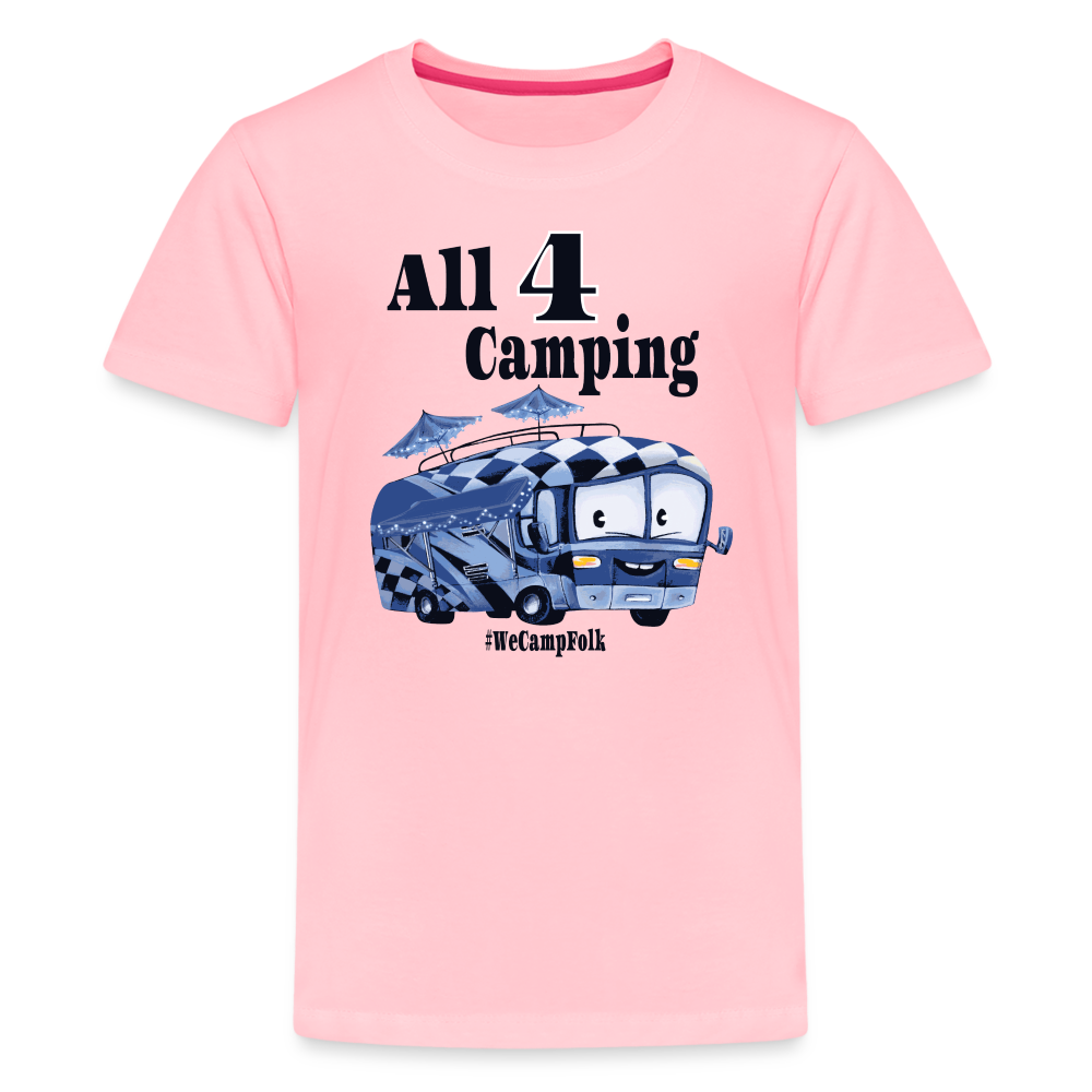 toddler girls all 4 camping / all four camping / toddler girls camp themed birthday t shirt / motorhome / rv 4th birthday