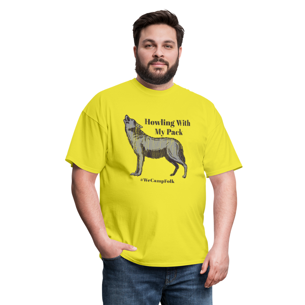 Howling with my pack / wolf pack t shirt / camping nature wolf t shirt