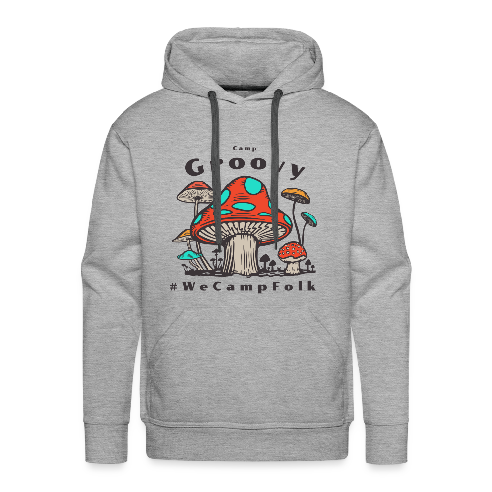 mens plus size RV camping nature mushroom hoodie