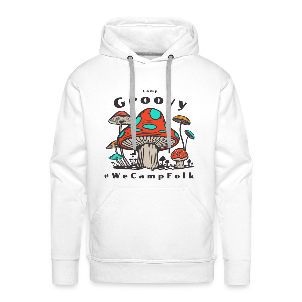 mens plus size mushroom camping nature RV hooded sweatshirt