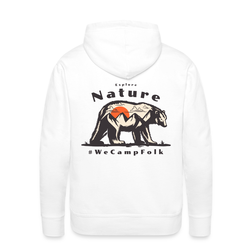 mens plus size nature camping hoodie / bear mountain #WeCampFolk