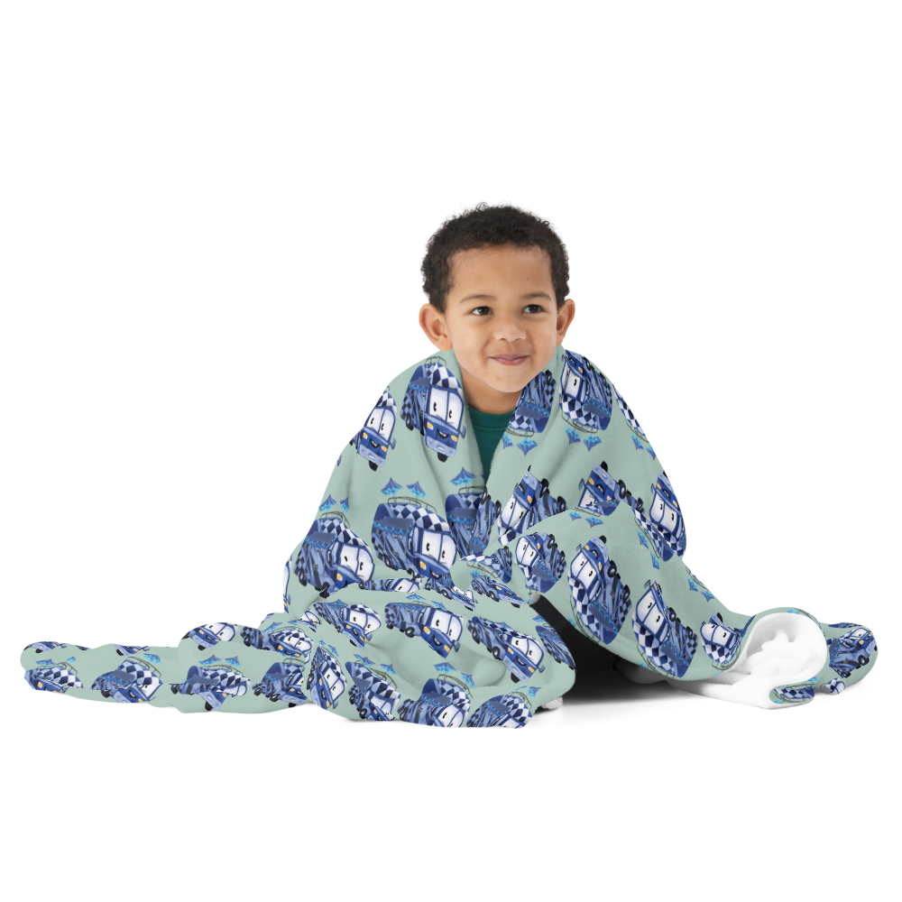 Kids' camping blanket / camper blanket / camper comforter / motorhome blanket / Big Rig Family Truckster motorhome blanket / camping baby blanket