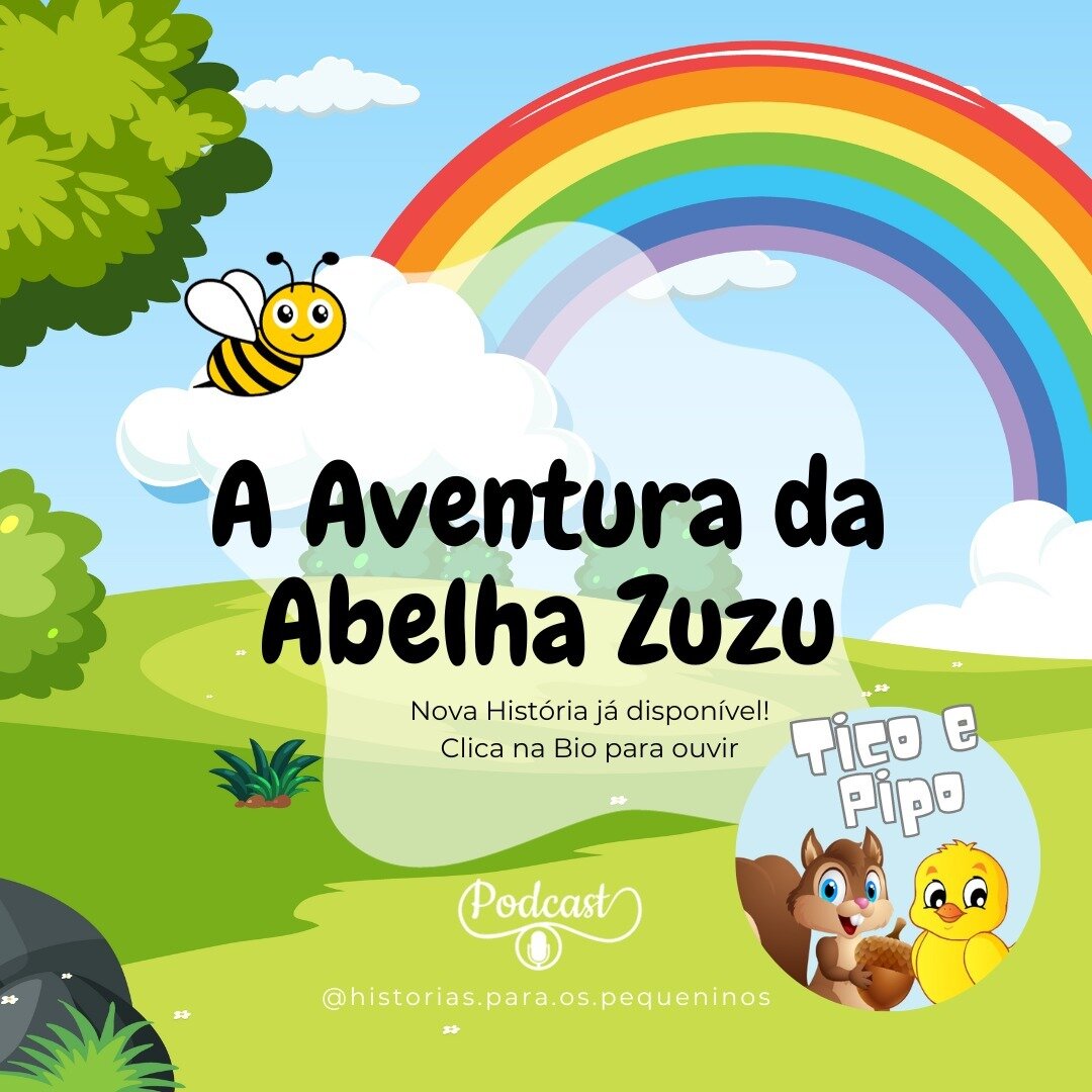 E j&aacute; temos a #segunda #hist&oacute;ria da nossa dupla fant&aacute;stica, #Tico e #Pipo! Esperemos que gostem! 🎧
Acedam ao link da Bio para escolherem a plataforma e ouvirem j&aacute;! 🥰
Podem ouvir no #Spotify, #Apple, #Amazon e #Youtube ! ?
