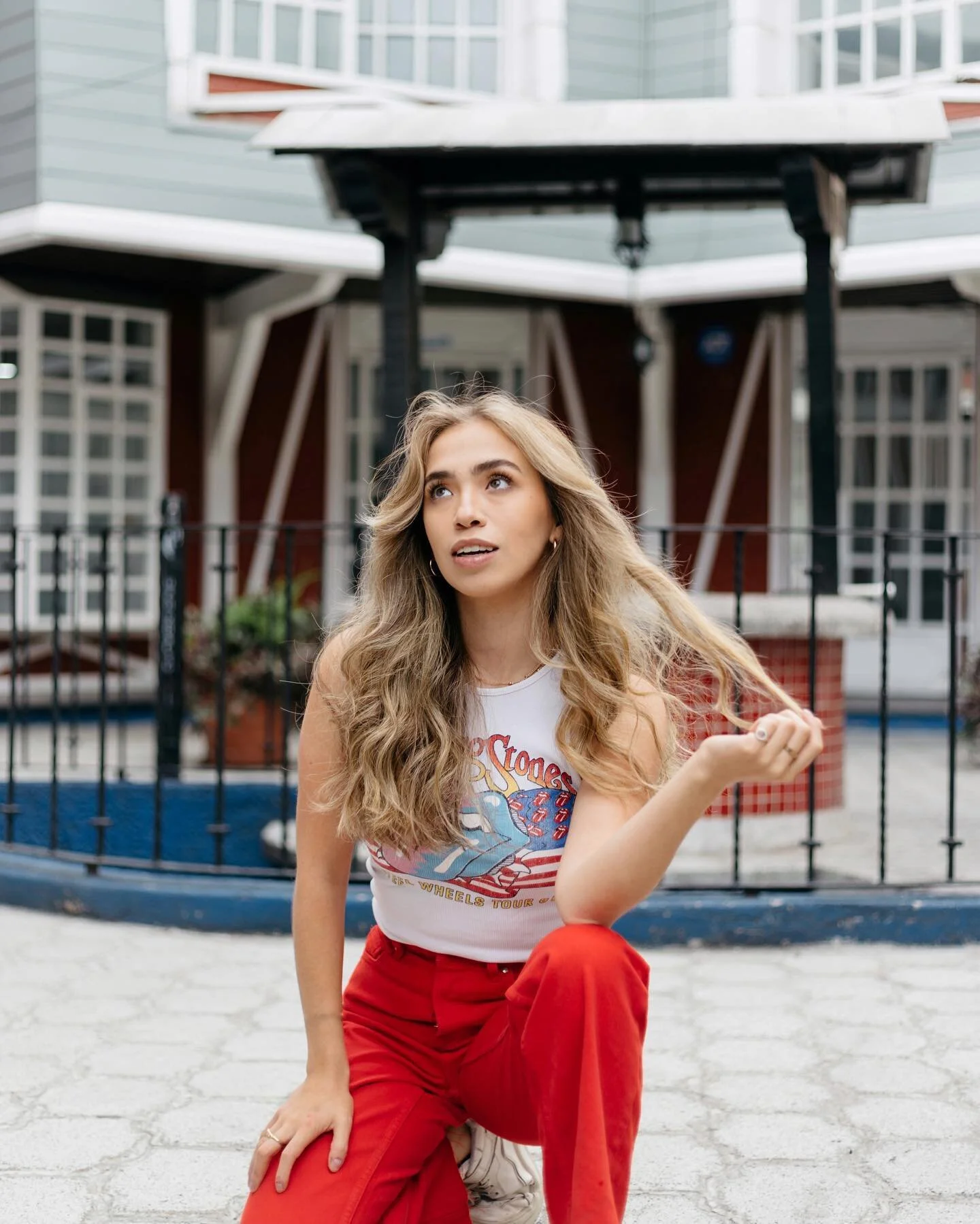 She said website pictures. She said I can play edgy. She said hire me