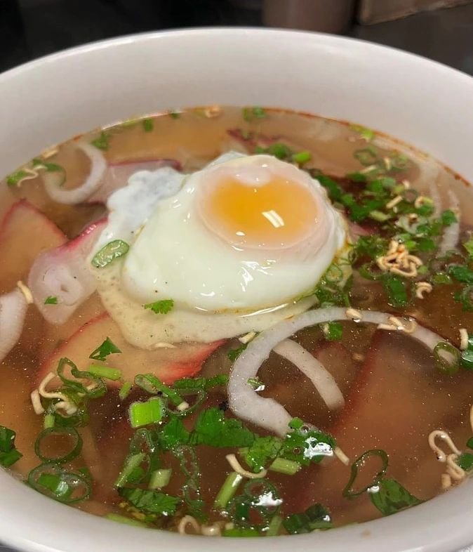 It's a Sunny (Side-Up) Day! Come by for lunch! Pictured here: The Ramen Noodle Soup