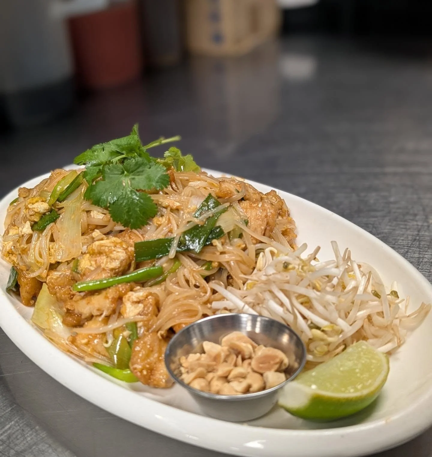 We're ready to serve you! Come on in today for lunch or dinner! 

pictured here: Pad Thai with chicken 

📍The Rice Hat&nbsp;
1702 US 181 A9 Portland, TX 78374&nbsp;
Mon - Sat 11am to 8:30pm&nbsp;
Sunday CLOSED
📞361-977-2075