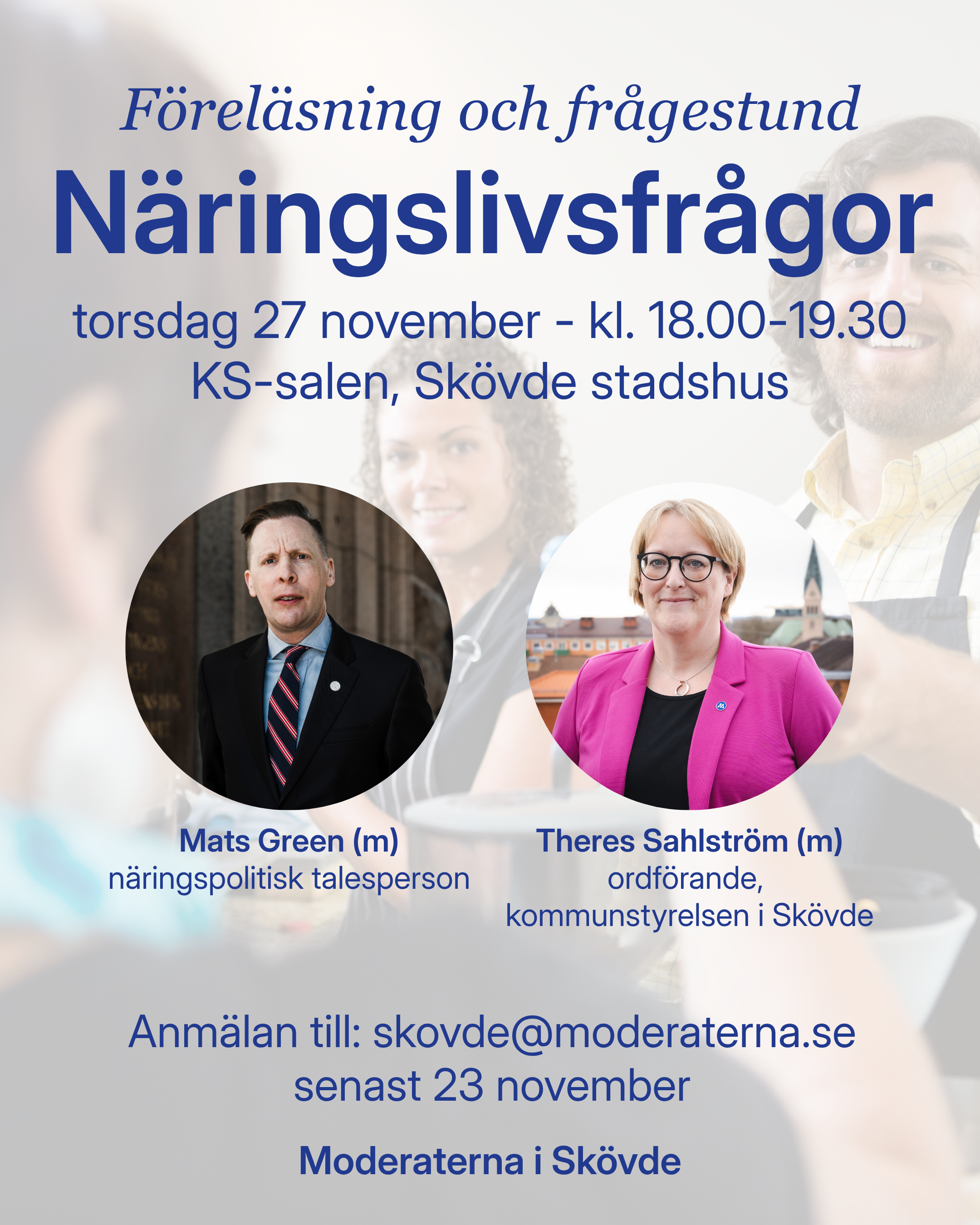 Föreläsning och frågestund: Näringslivsfrågor