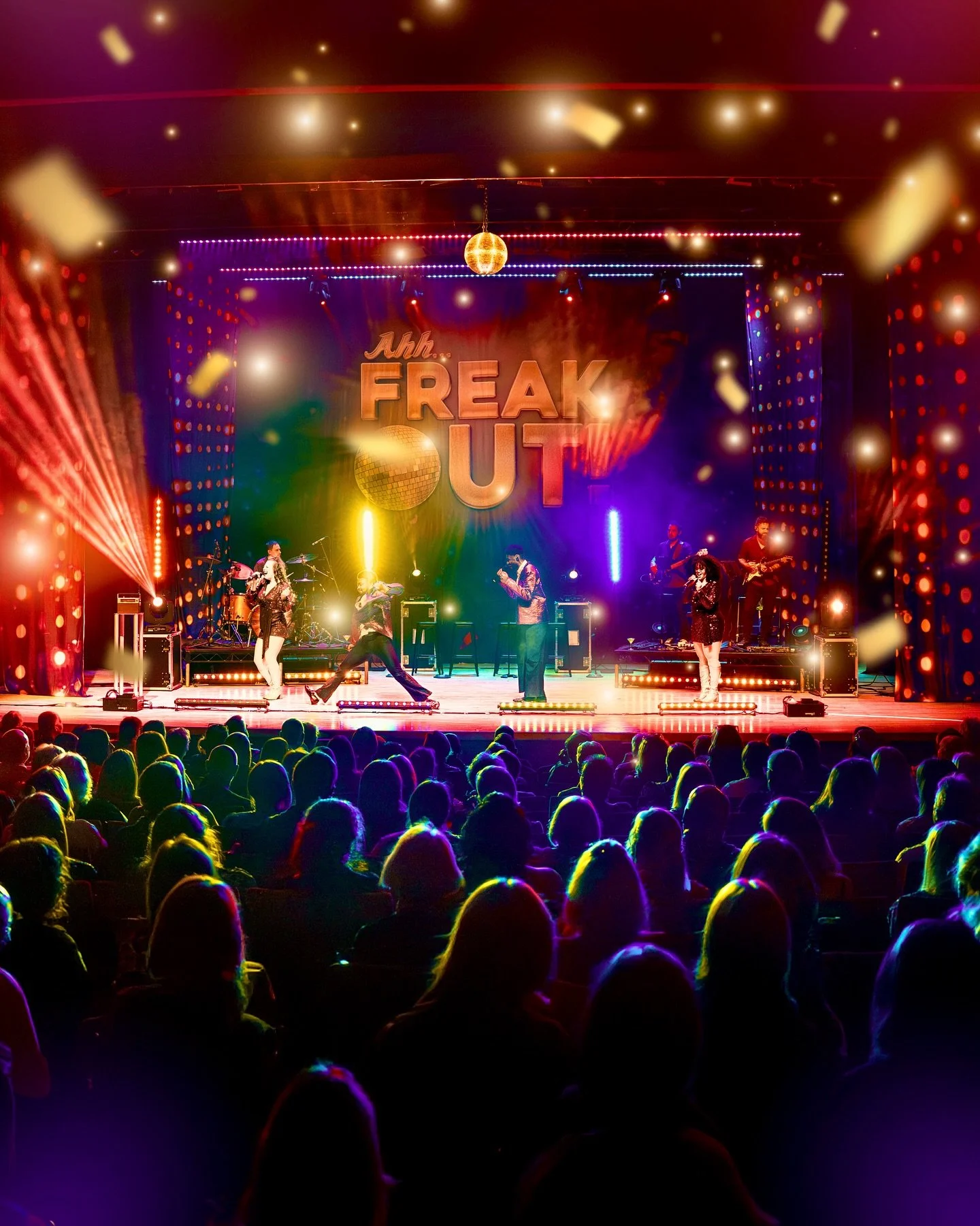 🪩 WARNING: Extreme boogie fever ahead. 💃🕺

Ahh... Freak Out! is landing across the UK and the sequins are blinding. 😎✨

Think: bold fashion, powerhouse vocals, and beats that never went out of style. 🎶💥

Come for the nostalgia. Stay for the par