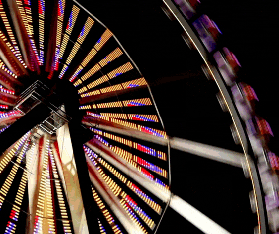 Ferris wheel at a fair ground