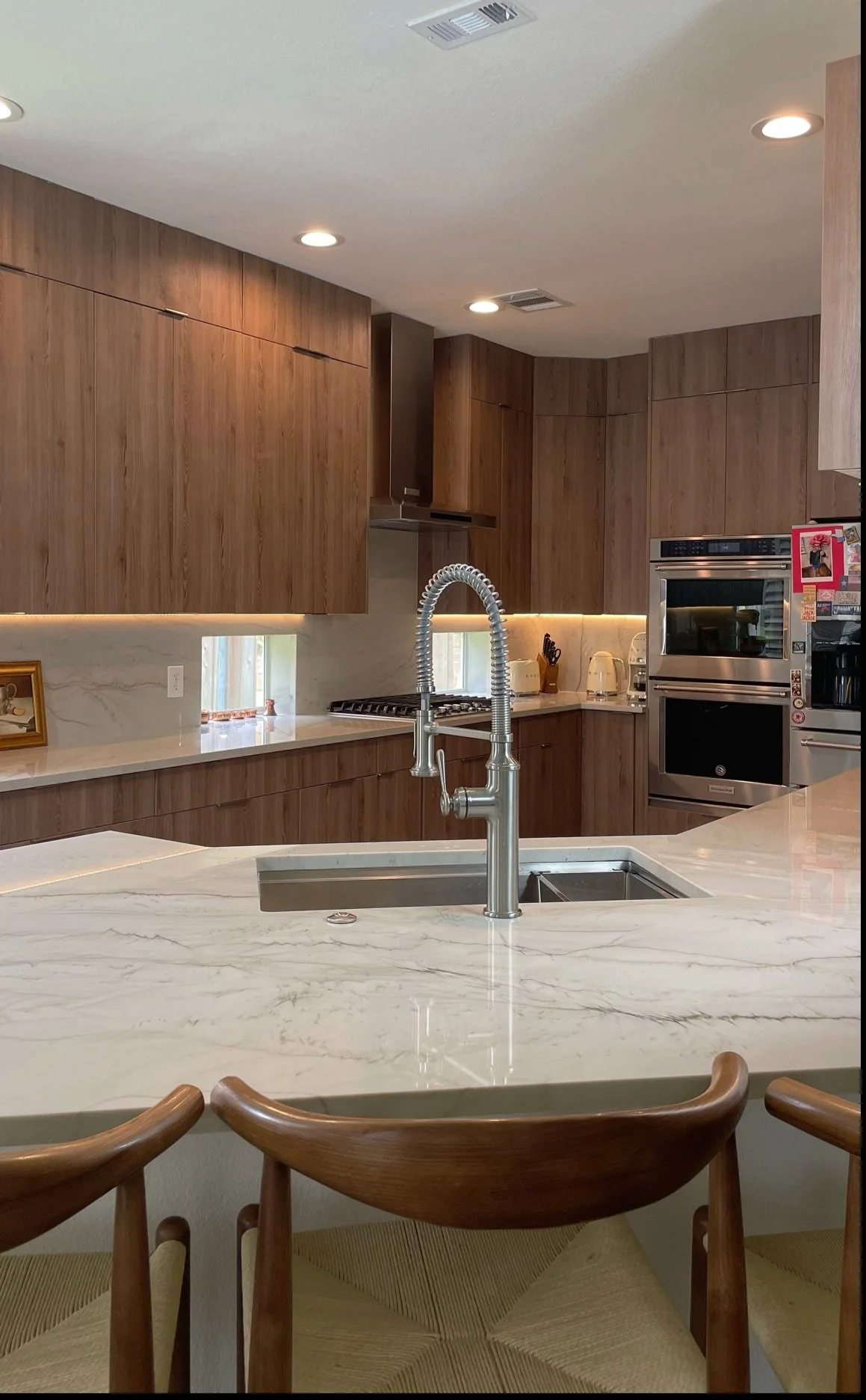 Mid Century Modern Contemporary Kitchen Remodel by Granite Radiance TX project photo