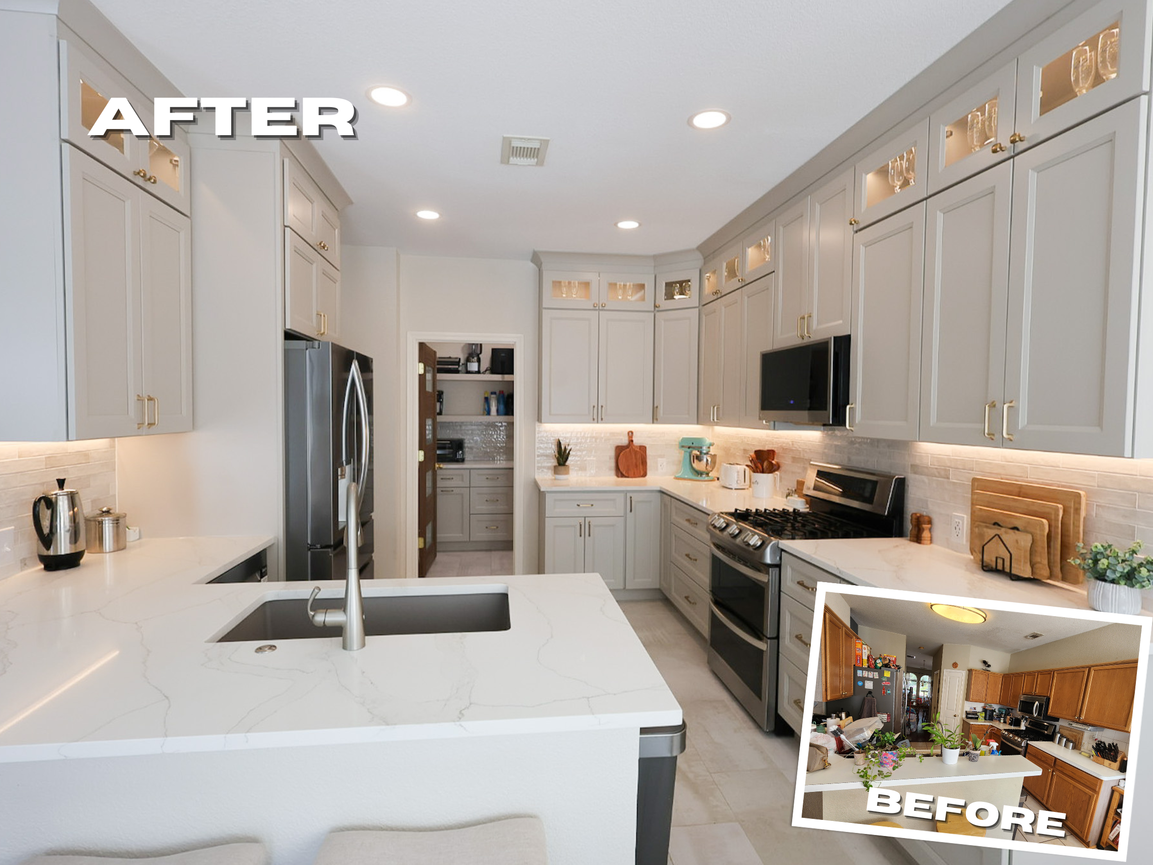 Traditional Transitional Kitchen Remodel by Granite Radiance TX — Project 1 project photo