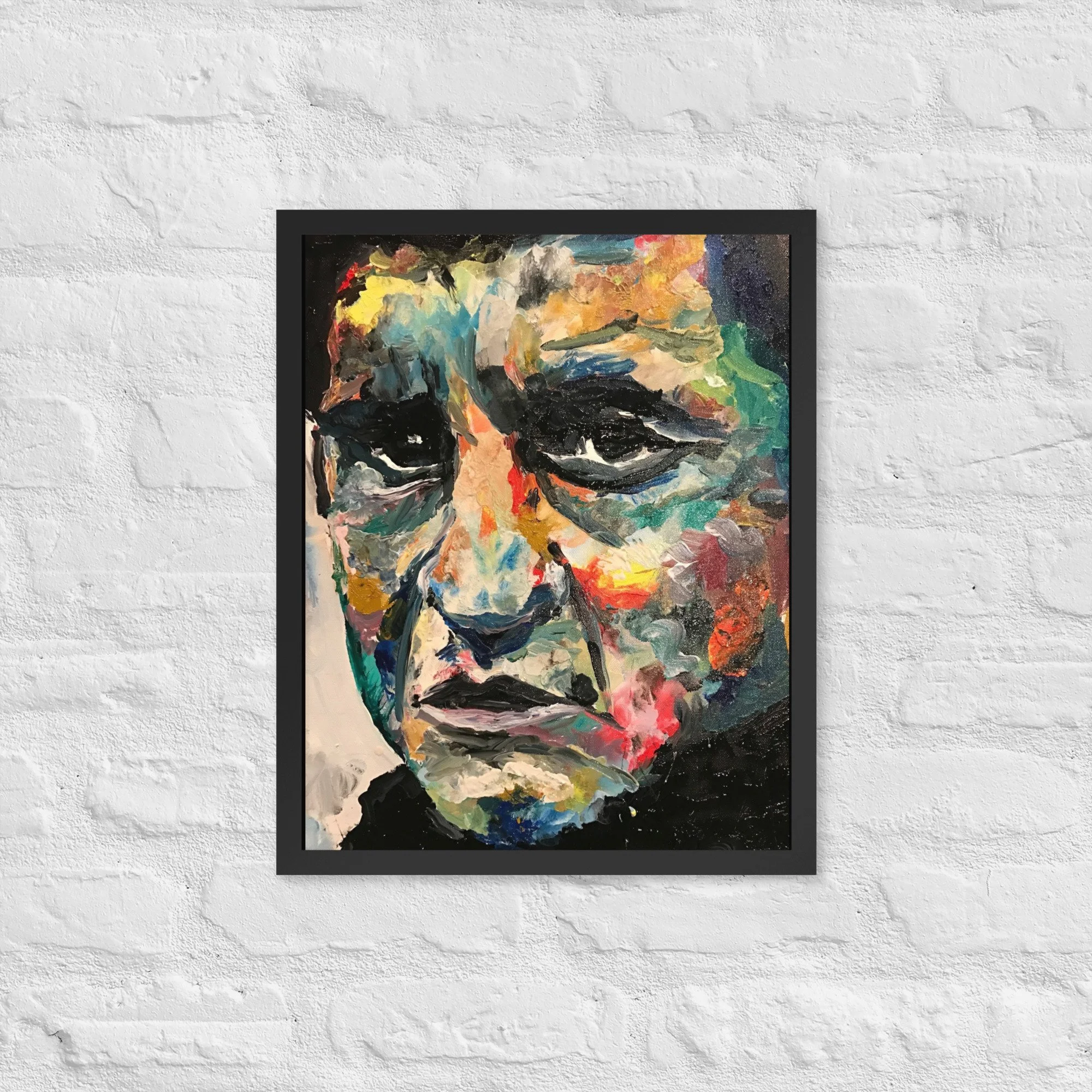 Man in Black in Color - Framed photo paper poster — Breezy Frederick