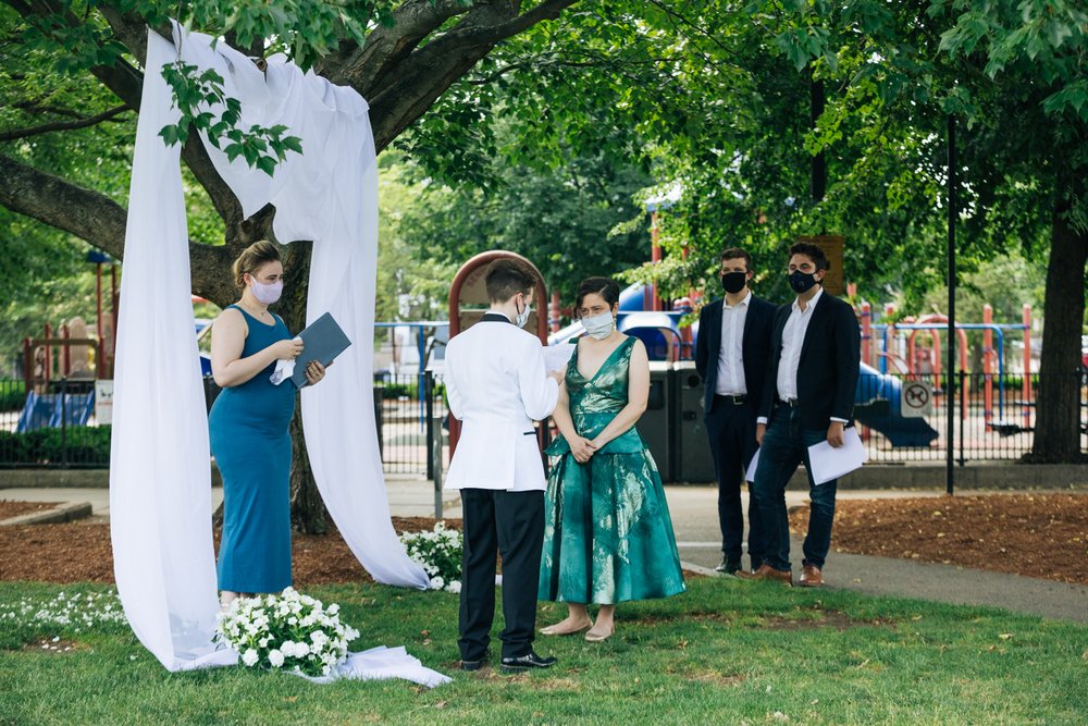  Queer elopement at Sennot Park in Cambridge MA 