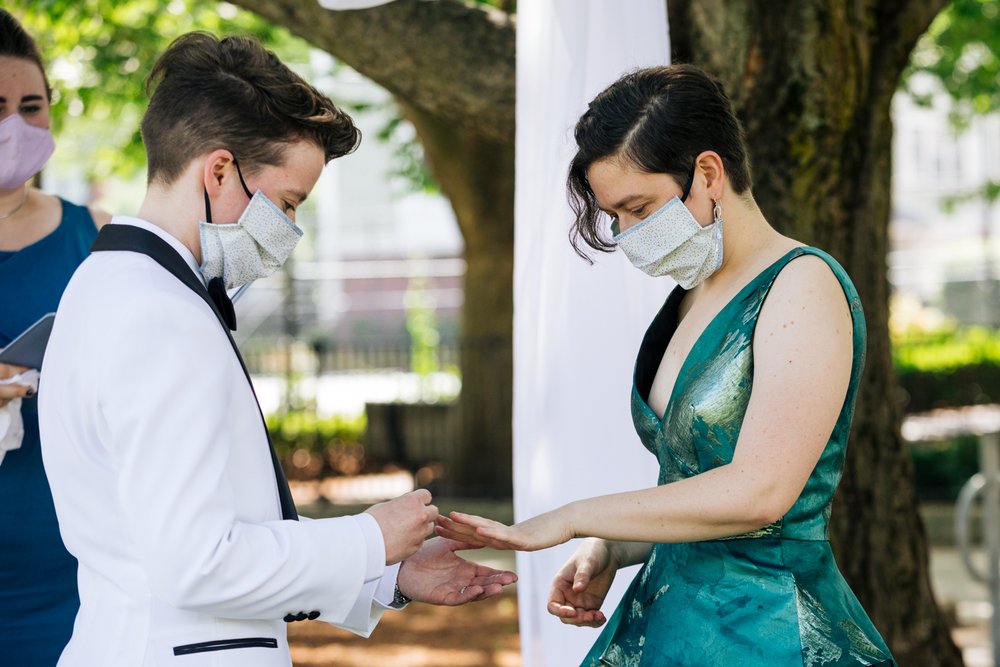  Queer elopement at Sennot Park in Cambridge MA 