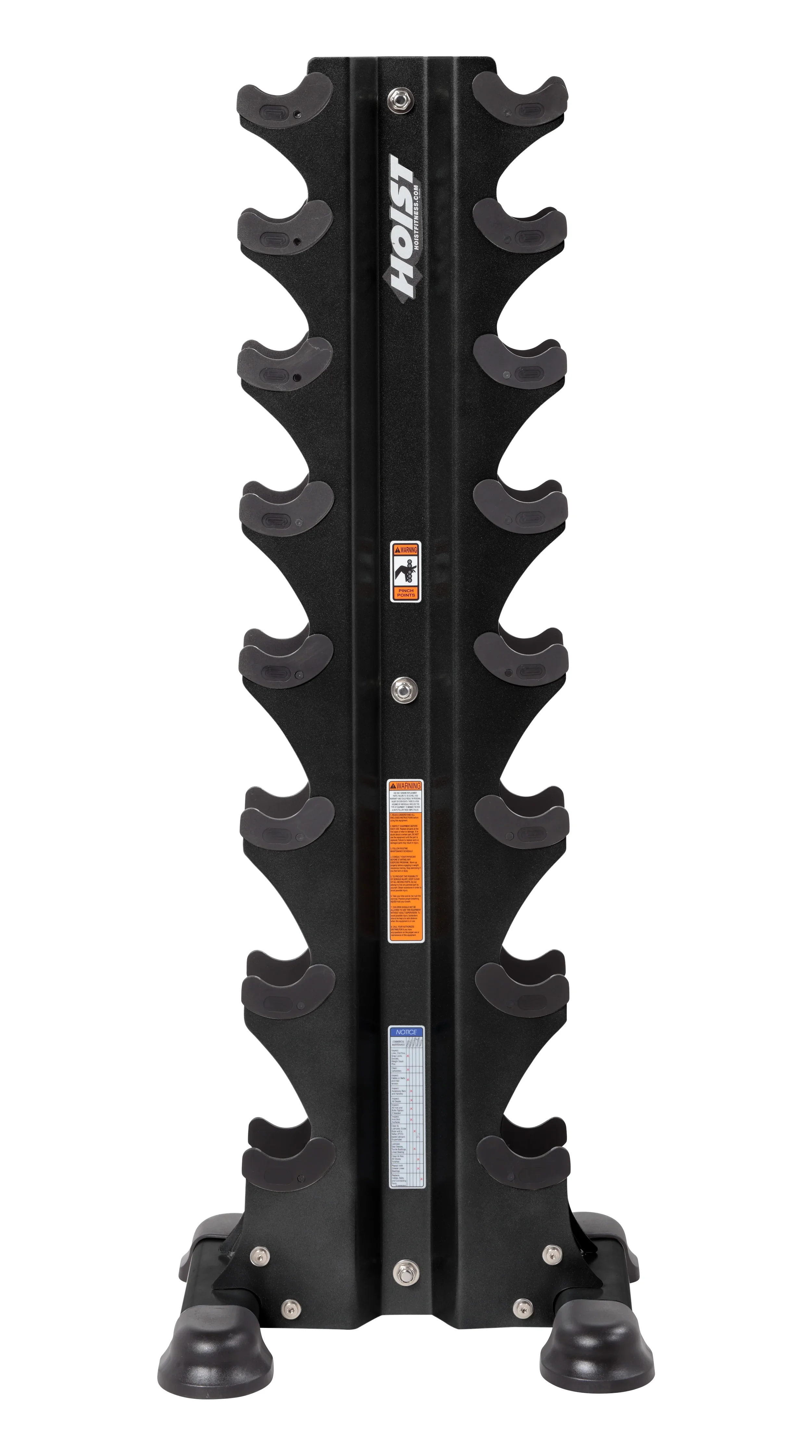 HF-5460 8 PAIR VERTICAL HEX DUMBBELL RACK (DUMBBELLS NOT INCLUDED)