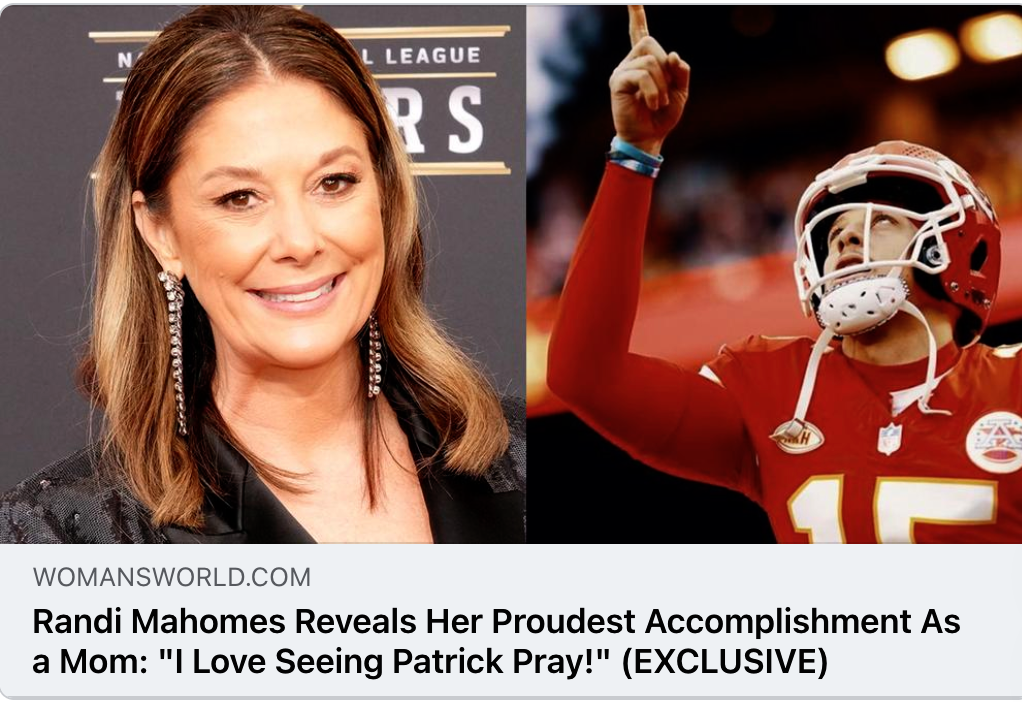 Patrick Mahomes' mom, Randi, reflected on how he inspires her — and the early glimpse she had of his future success.