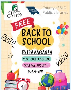 Cuesta's Back-to-School Extravaganza!