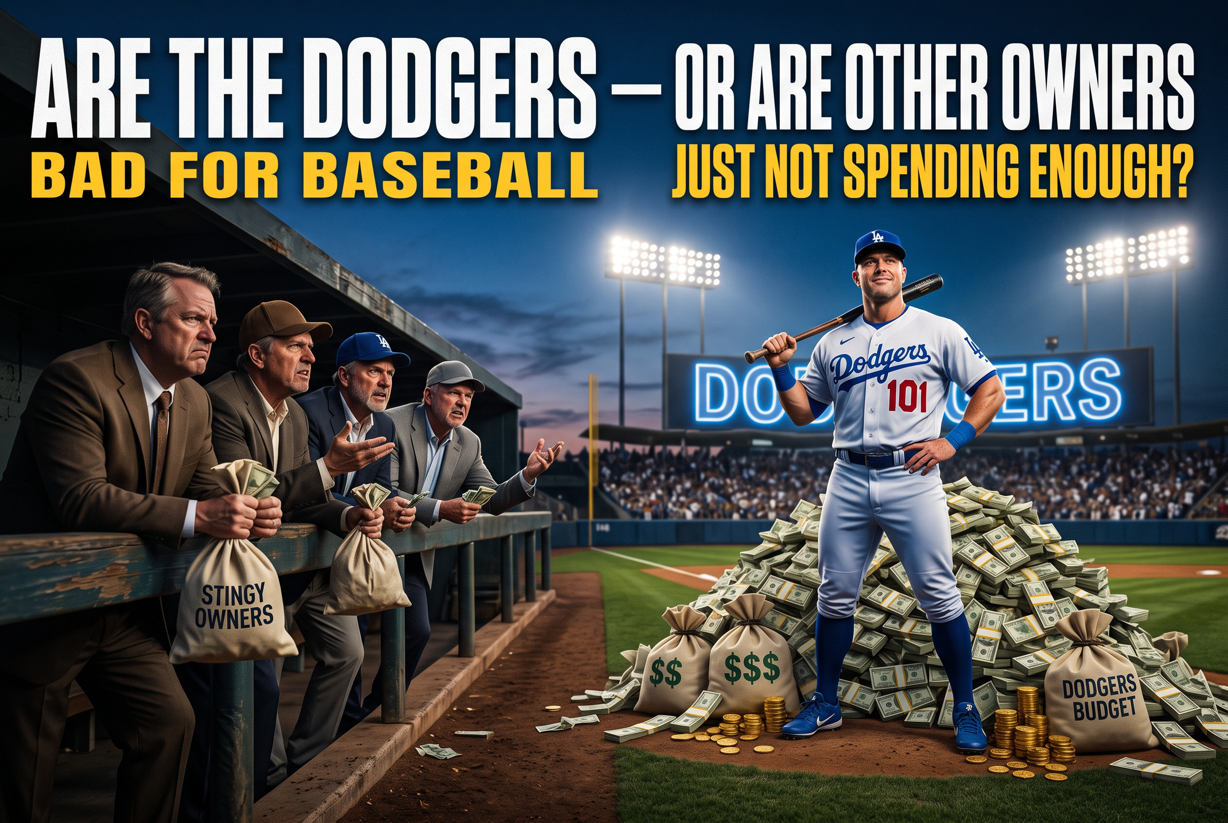 ARE THE DODGERS BAD FOR BASEBALL — OR ARE OTHER OWNERS JUST NOT SPENDING ENOUGH? ⚾💰