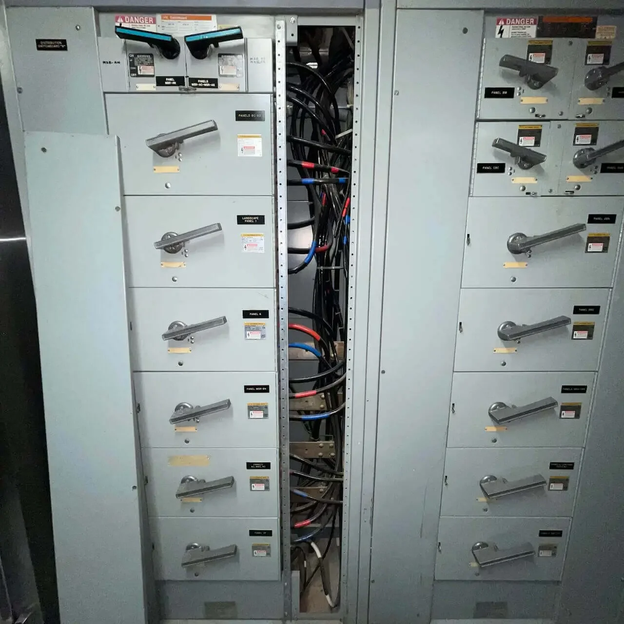 Electrical Inspection of electrical breaker panels in Los Angeles.