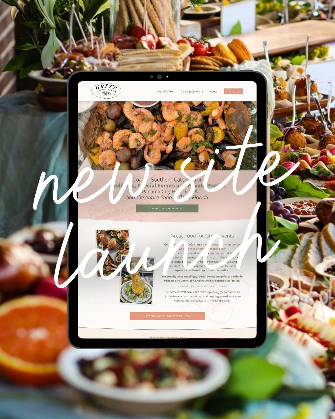 Ever have a website make your stomach growl? 😋

I am so excited for my sweet friends at @gritspcb and their newwww website that we launched earlier this summer! 🎉 

When I tell you that Chef Forist and her team are the best... I'm not kidding. They