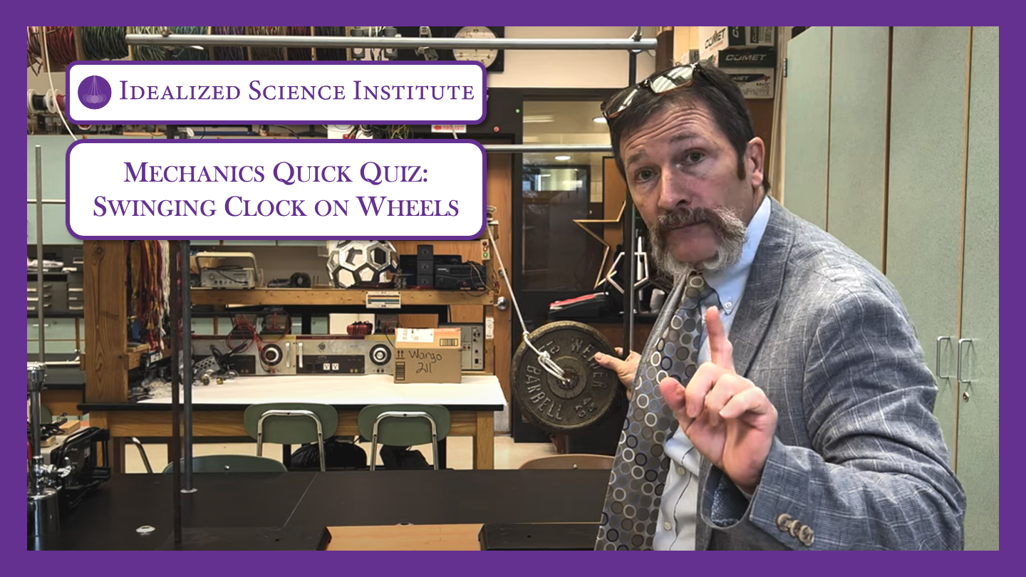 Swinging Clock on Wheels