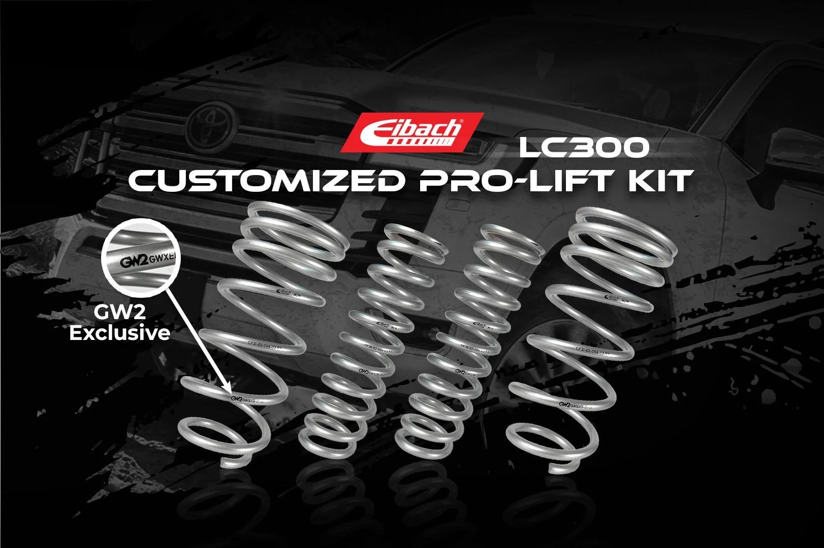 Eibach Customized Pro-lift kit exclusively to gw2