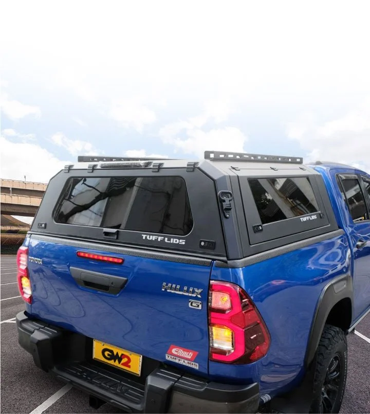 Tufflids concept canopy 2.0 for hilux conquest blue